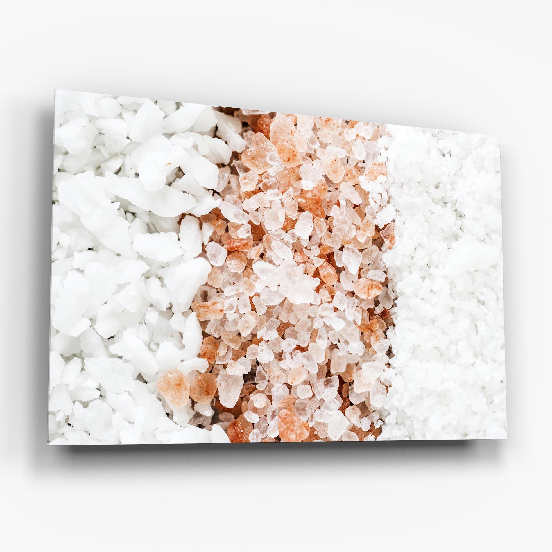 Стъклена картина Closeup Mixed Salt mockup 6