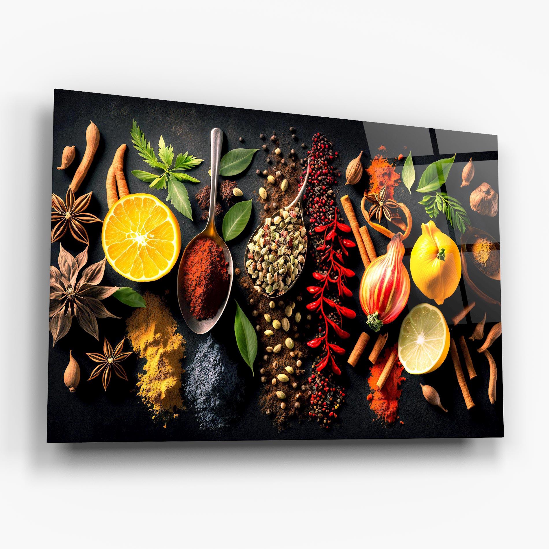 Стъклена картина Closeup Pices mockup 6