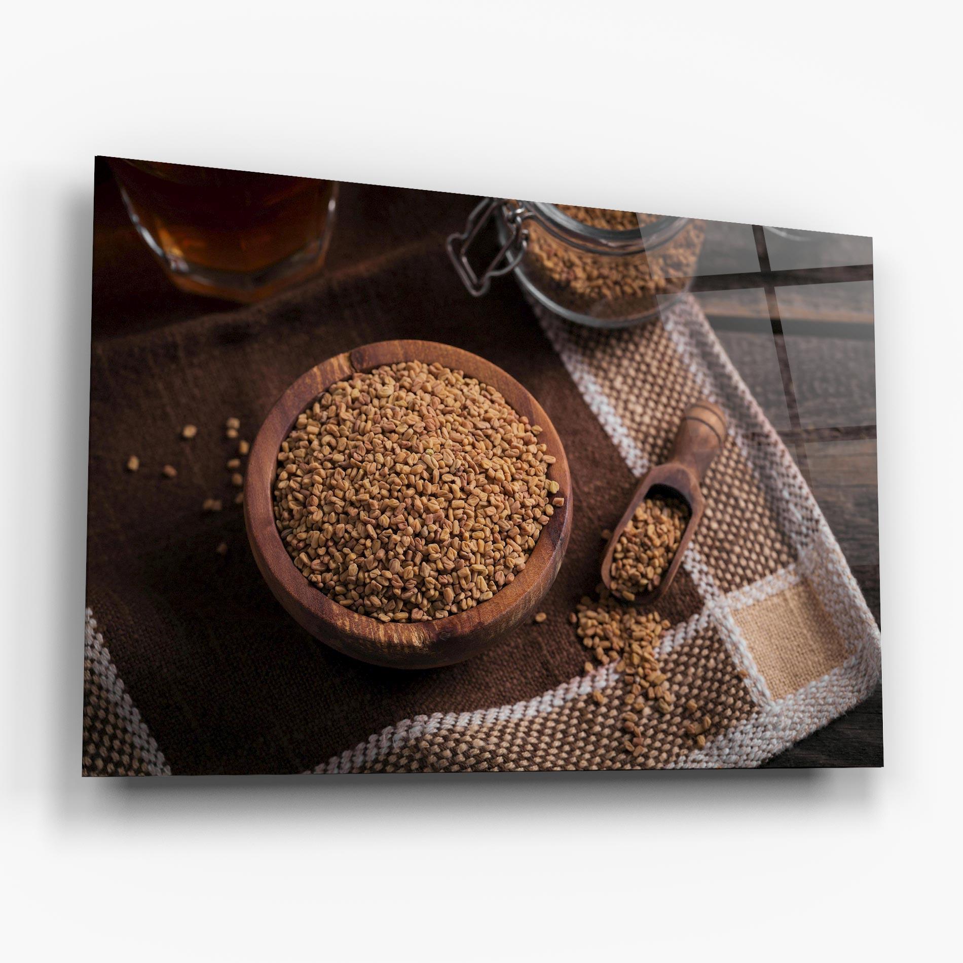 Стъклена картина Dry Seeds mockup 6