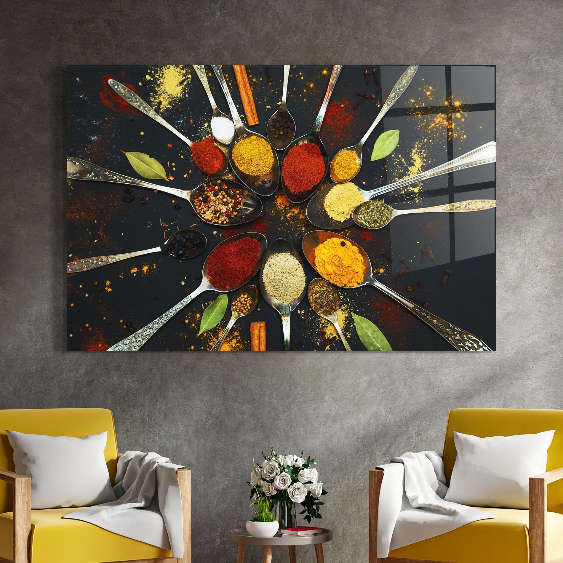 Стъклена картина Cooking Spoons mockup 4