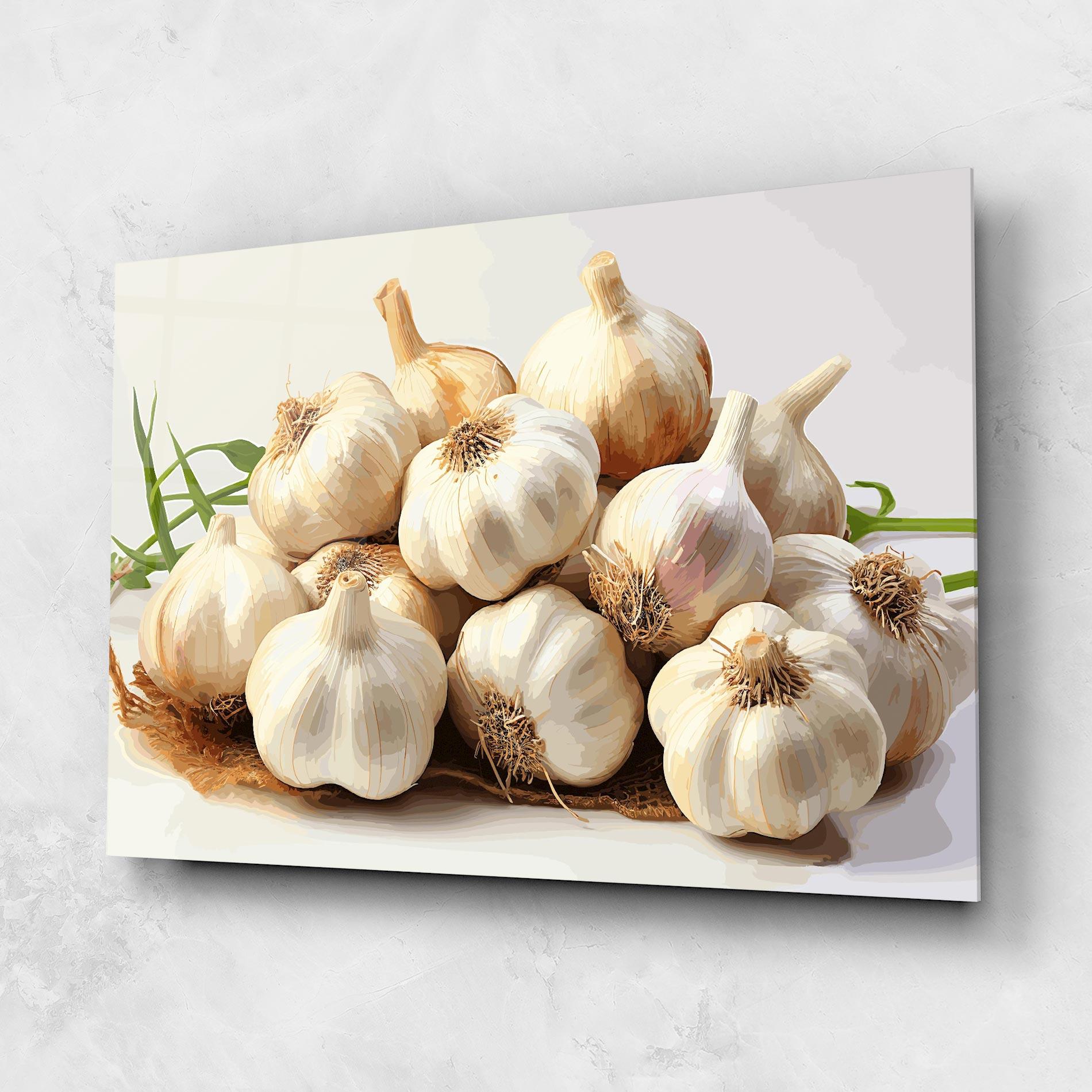 Стъклена картина Garlic Art mockup 1