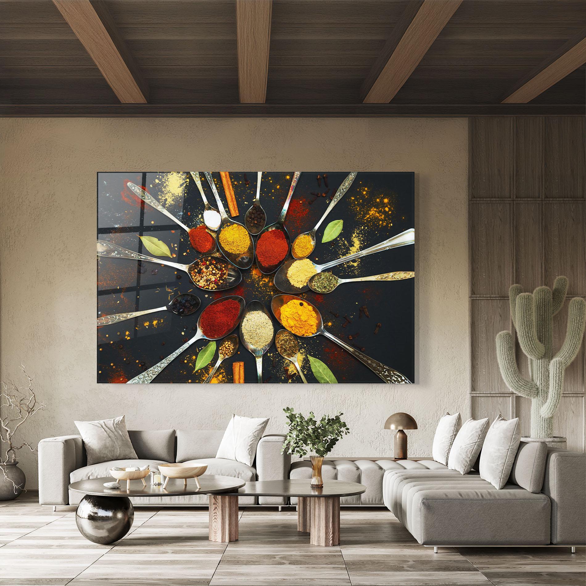 Стъклена картина Cooking Spoons mockup 8