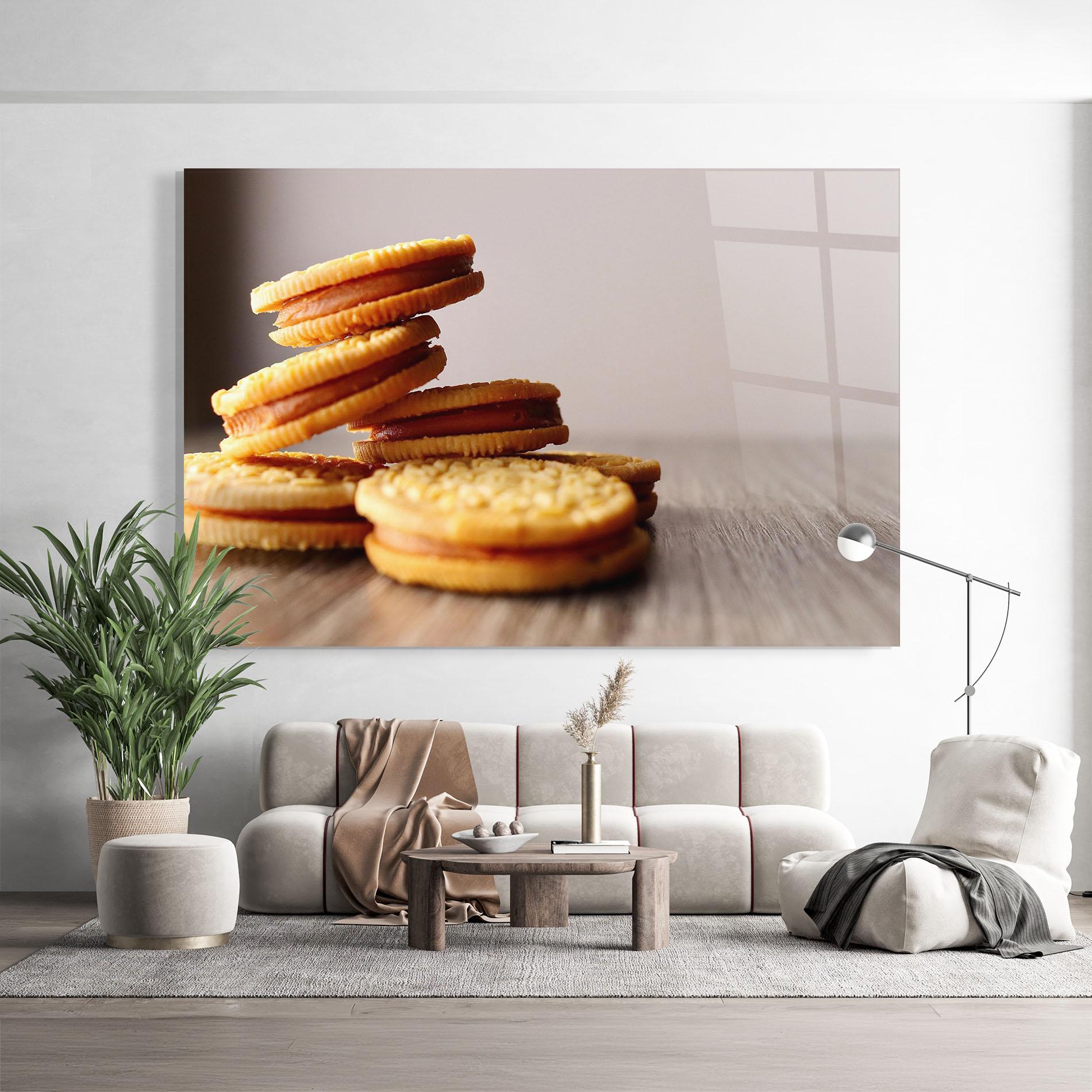 Стъклена картина Biscuits mockup 9