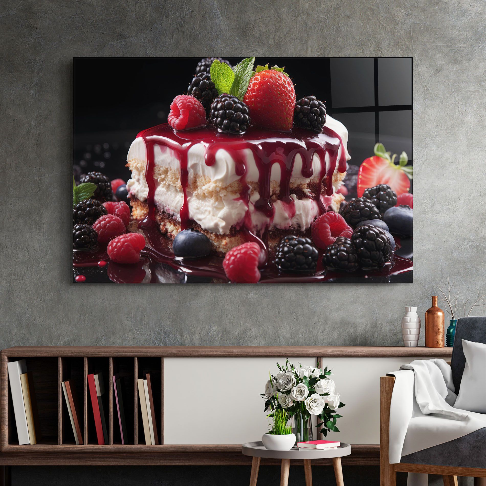 Berries Cream Dessert mockup 2