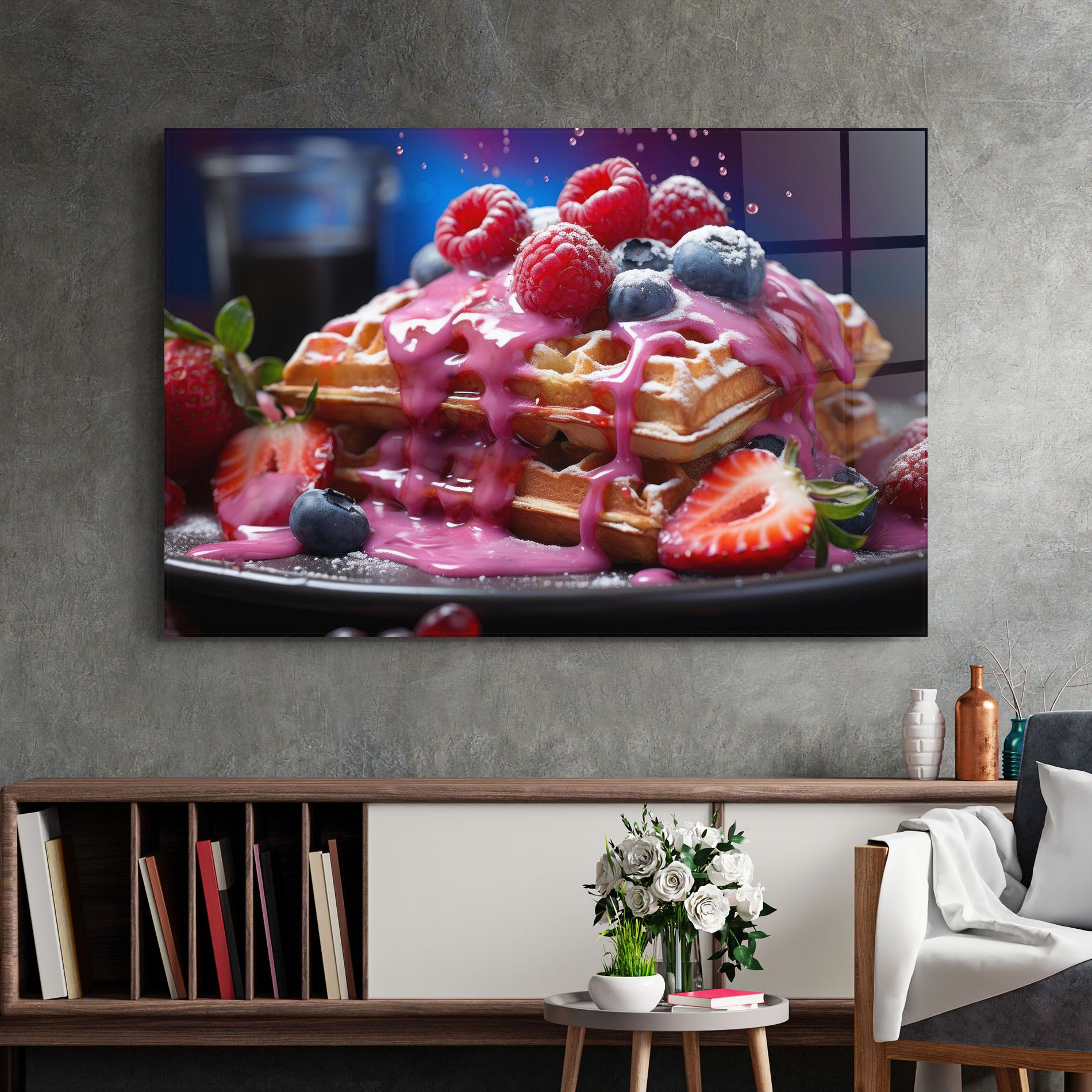 Berries Waffles mockup 2