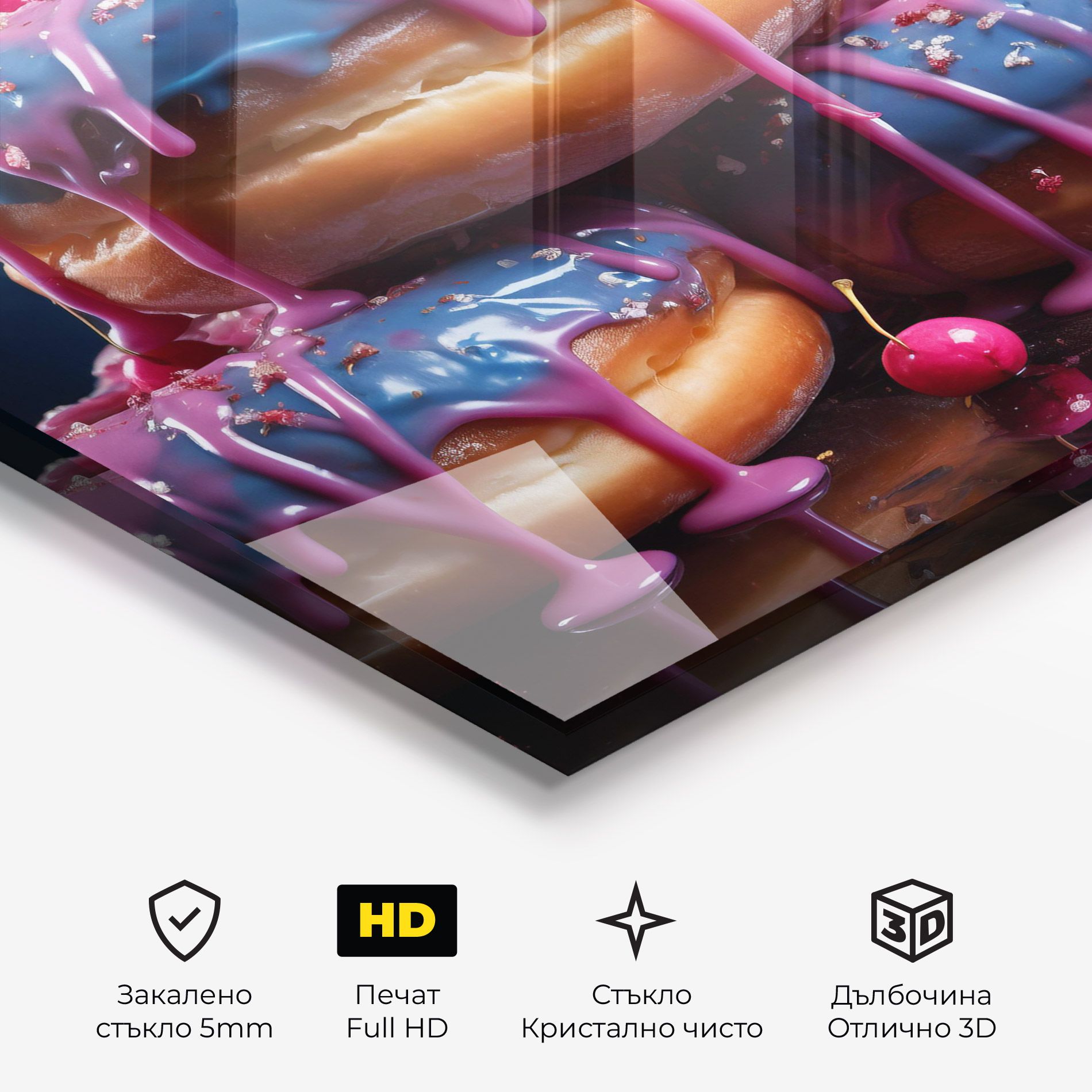 Blue Pink Donuts mockup 3