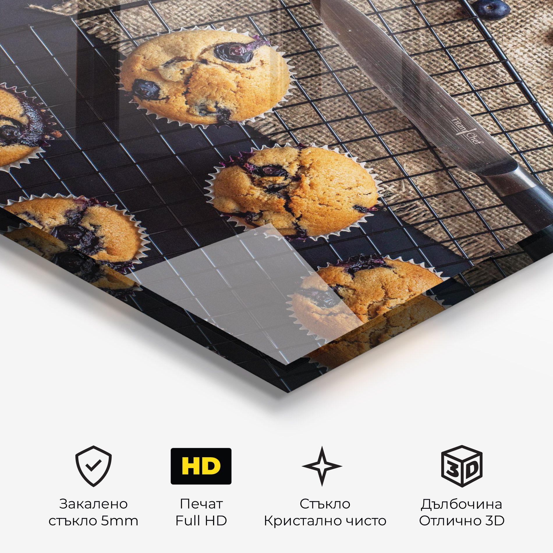 Blueberry Muffins Dessert mockup 3