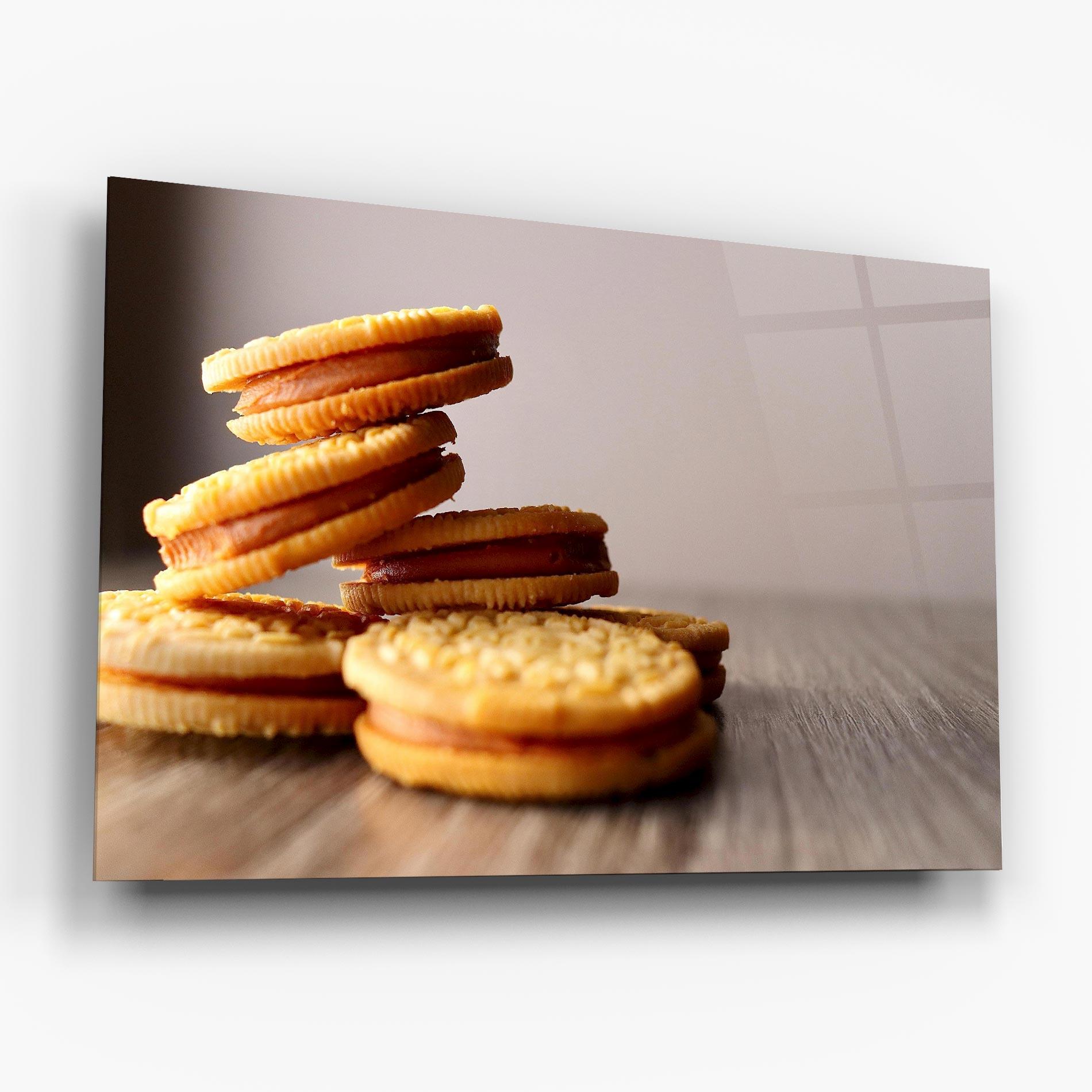 Стъклена картина Biscuits mockup 6
