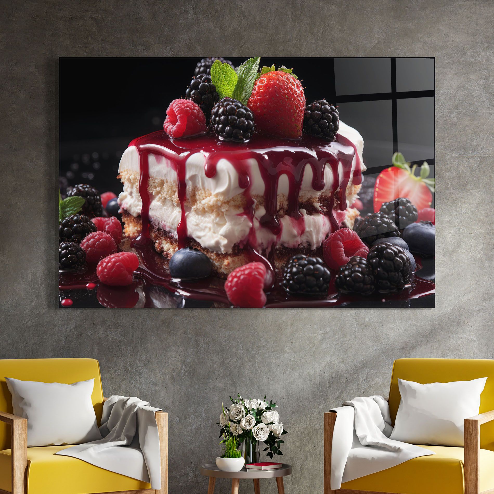 Berries Cream Dessert mockup 4