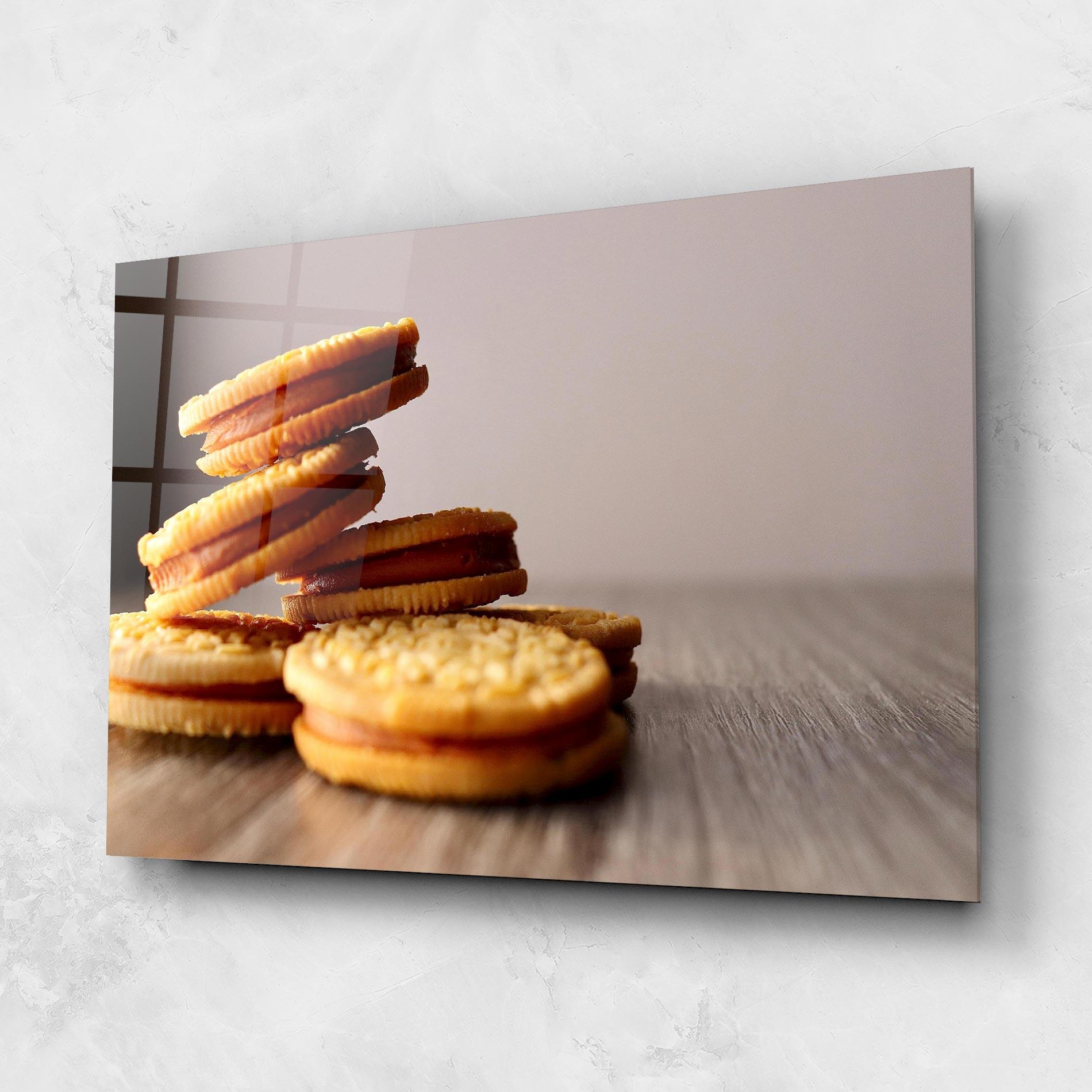 Стъклена картина Biscuits mockup 1