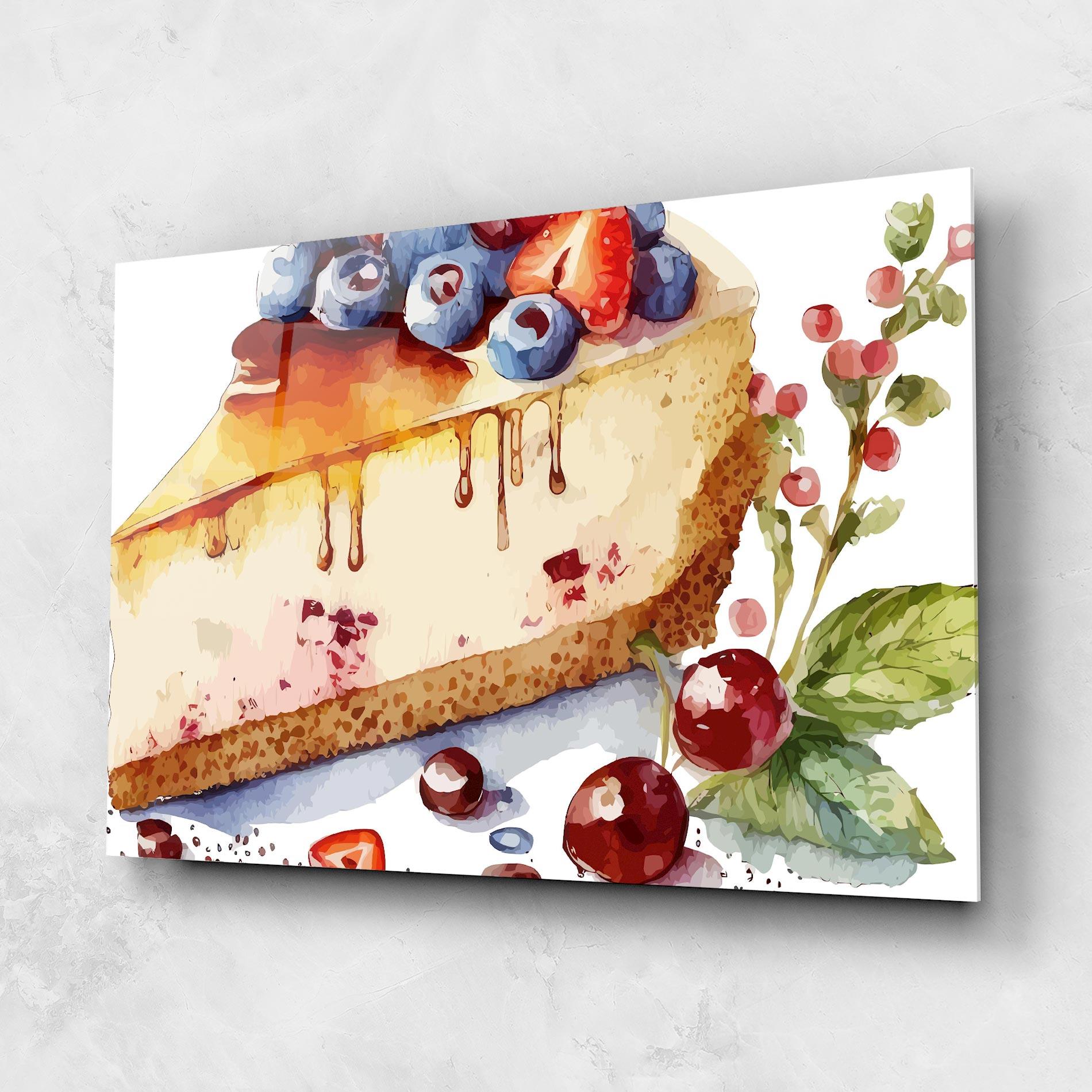 Стъклена картина Cheesecake mockup 1