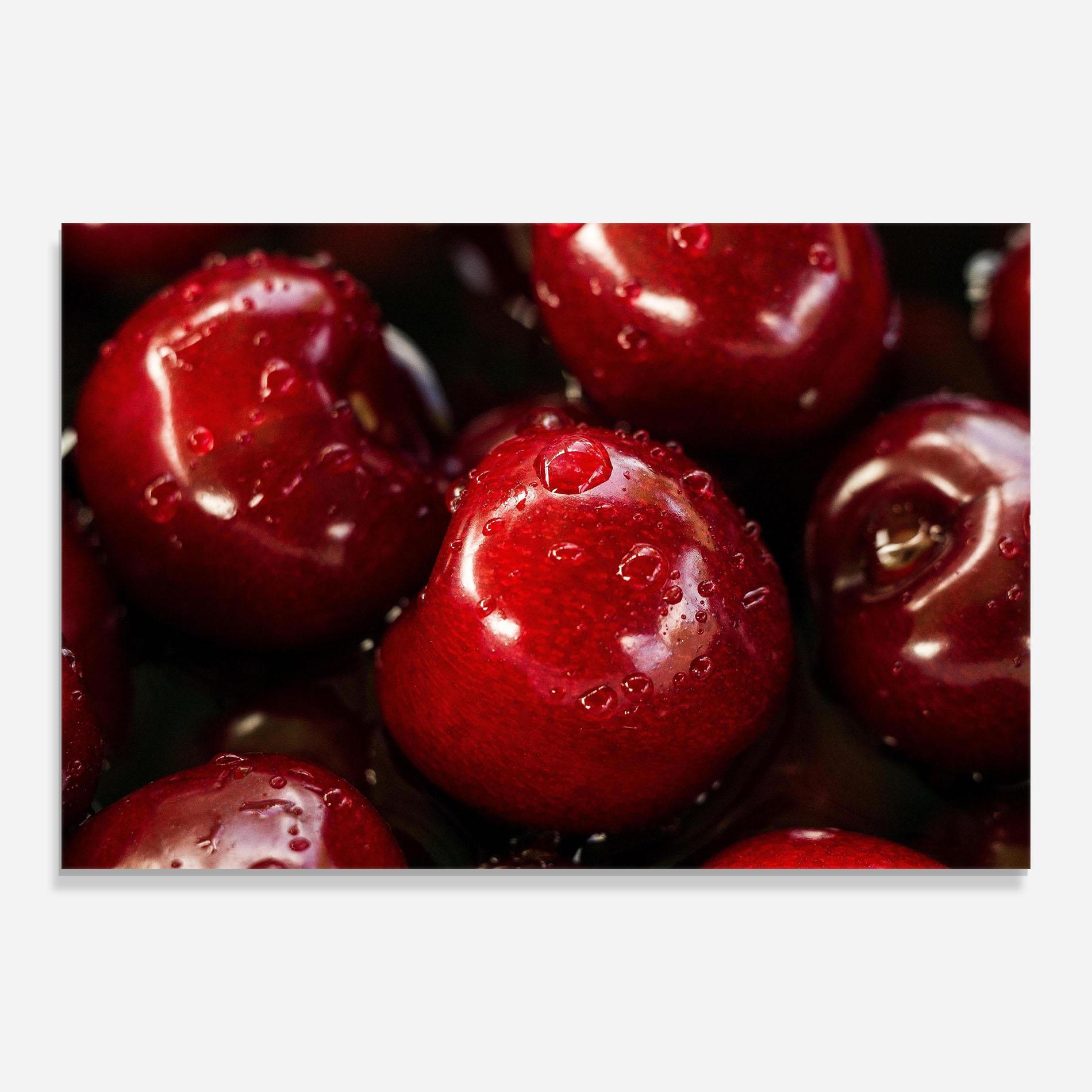 Стъклена картина Cherries mockup 0