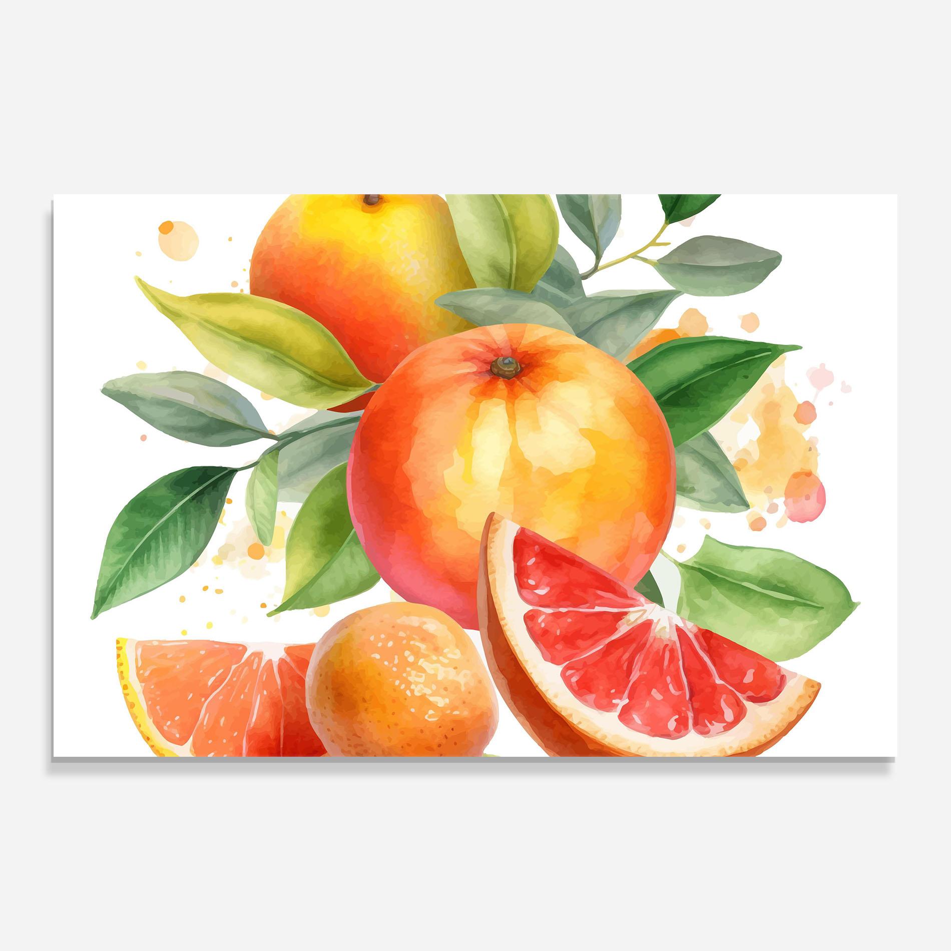 Стъклена картина Grapefruit Art mockup 0