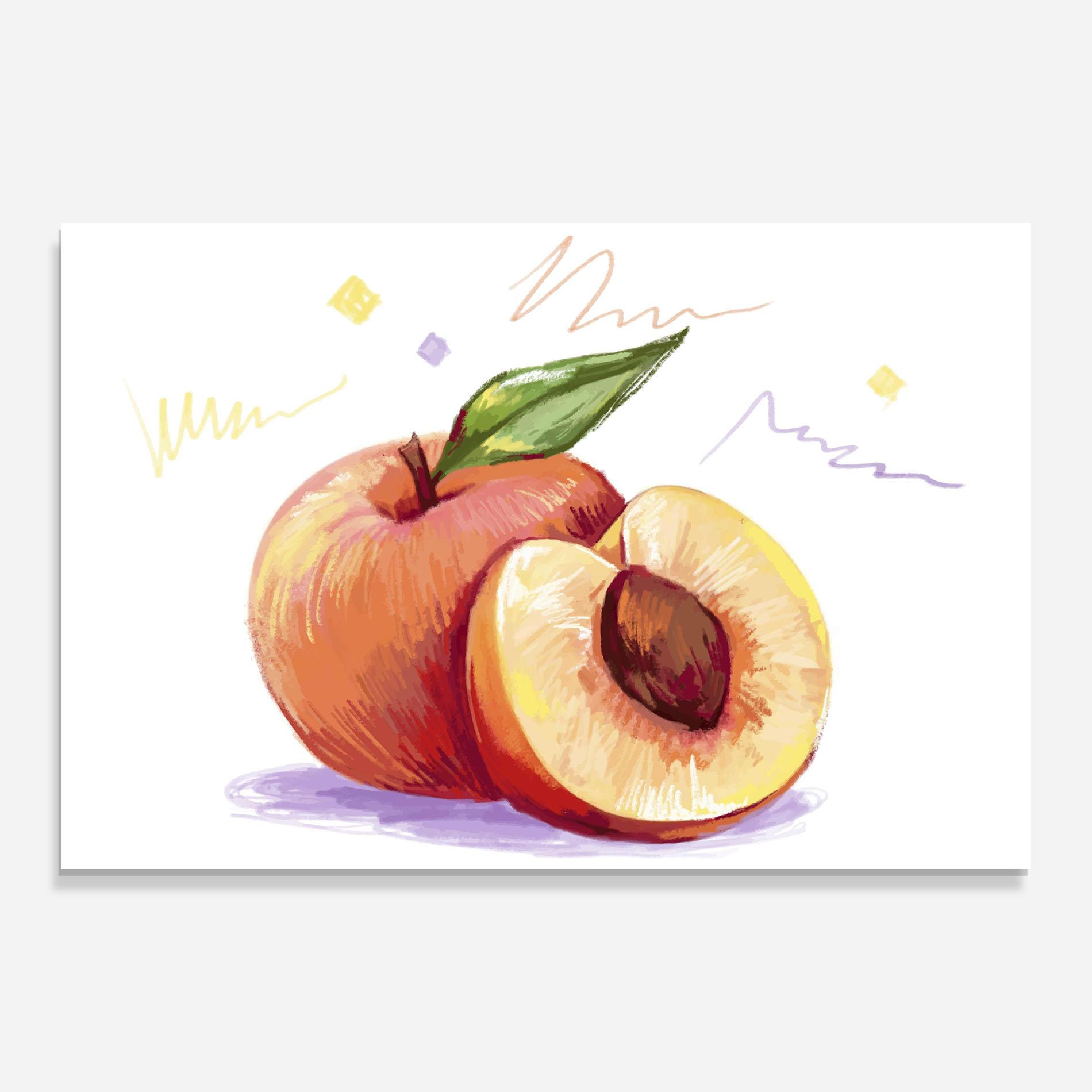Стъклена картина Hand Drawn Fruit mockup 0
