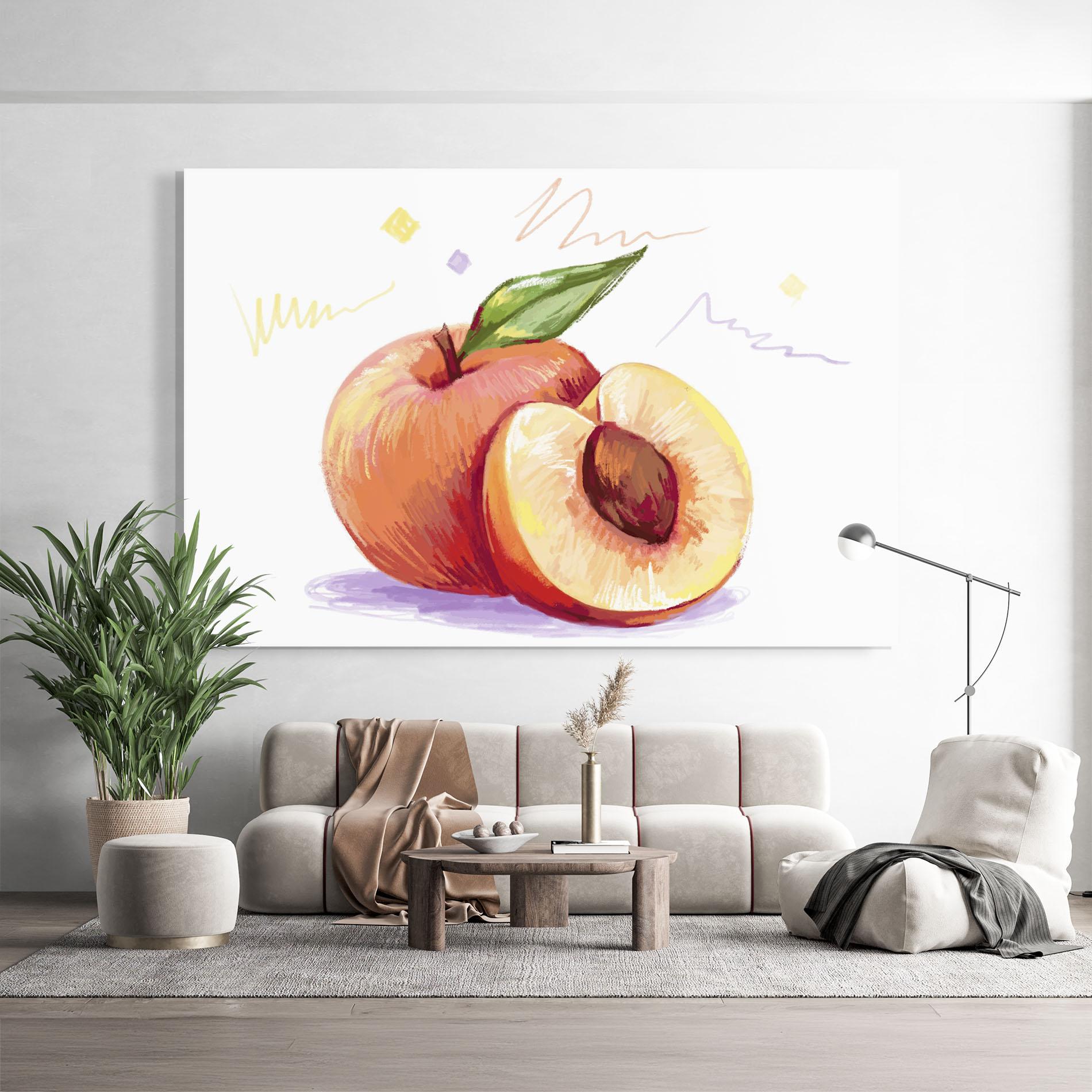 Стъклена картина Hand Drawn Fruit mockup 9