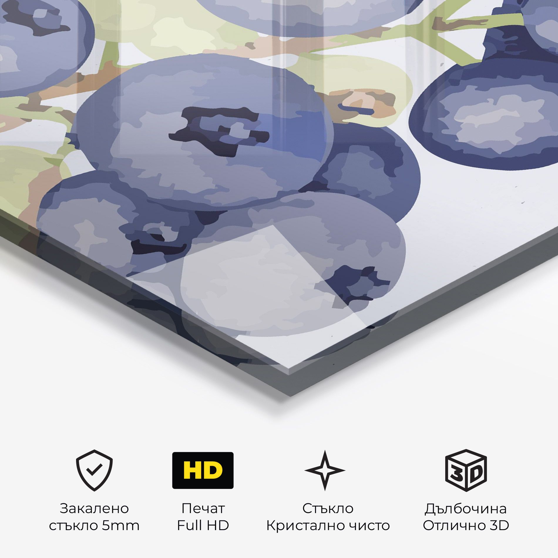 Blueberries Art mockup 3