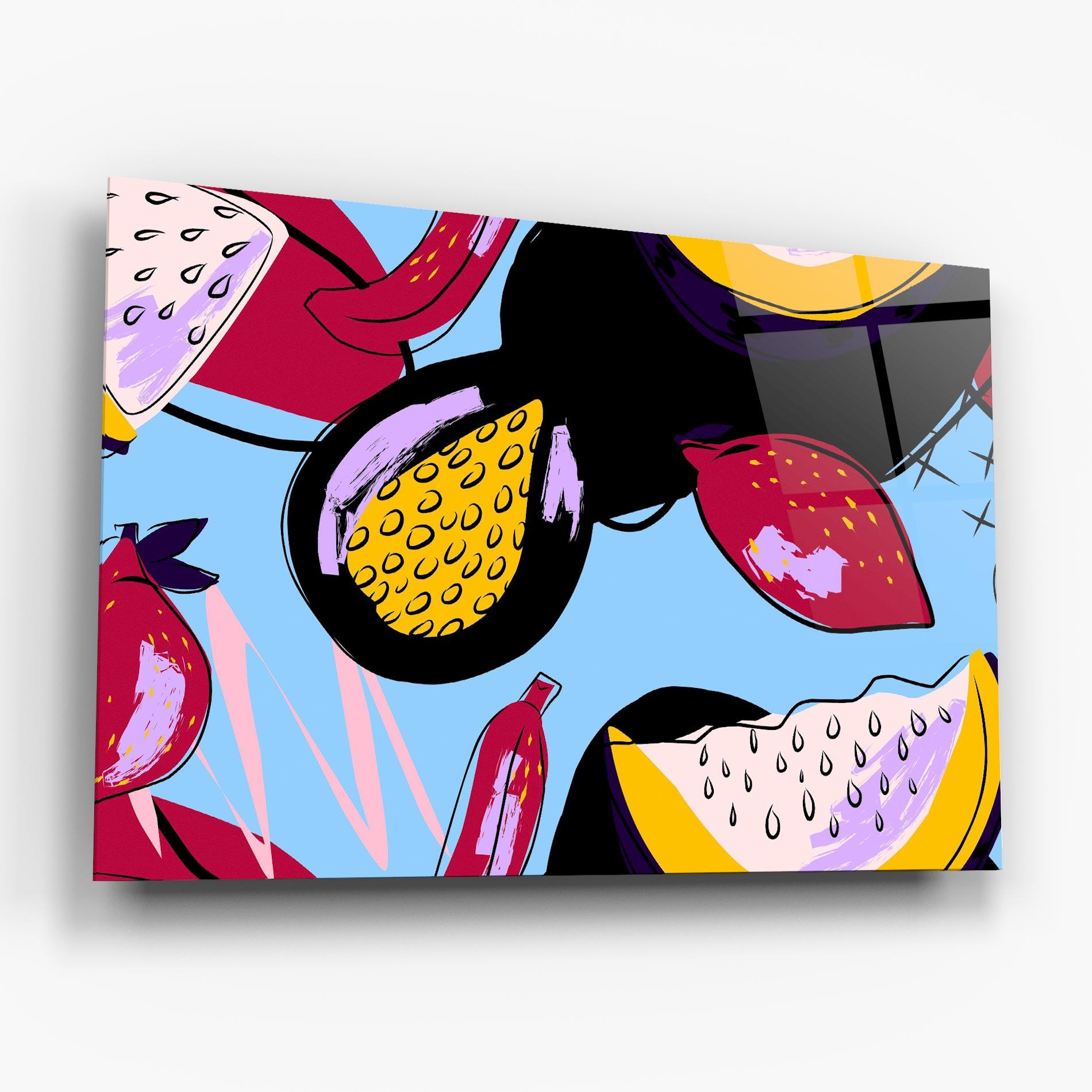 Стъклена картина Colorful Fruits mockup 6