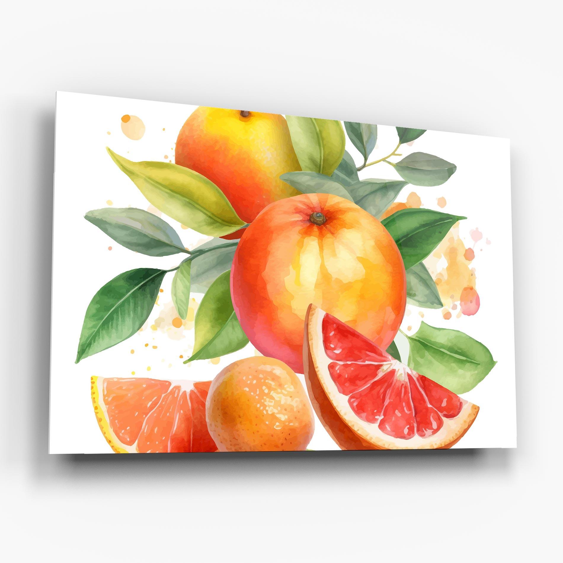 Стъклена картина Grapefruit Art mockup 6