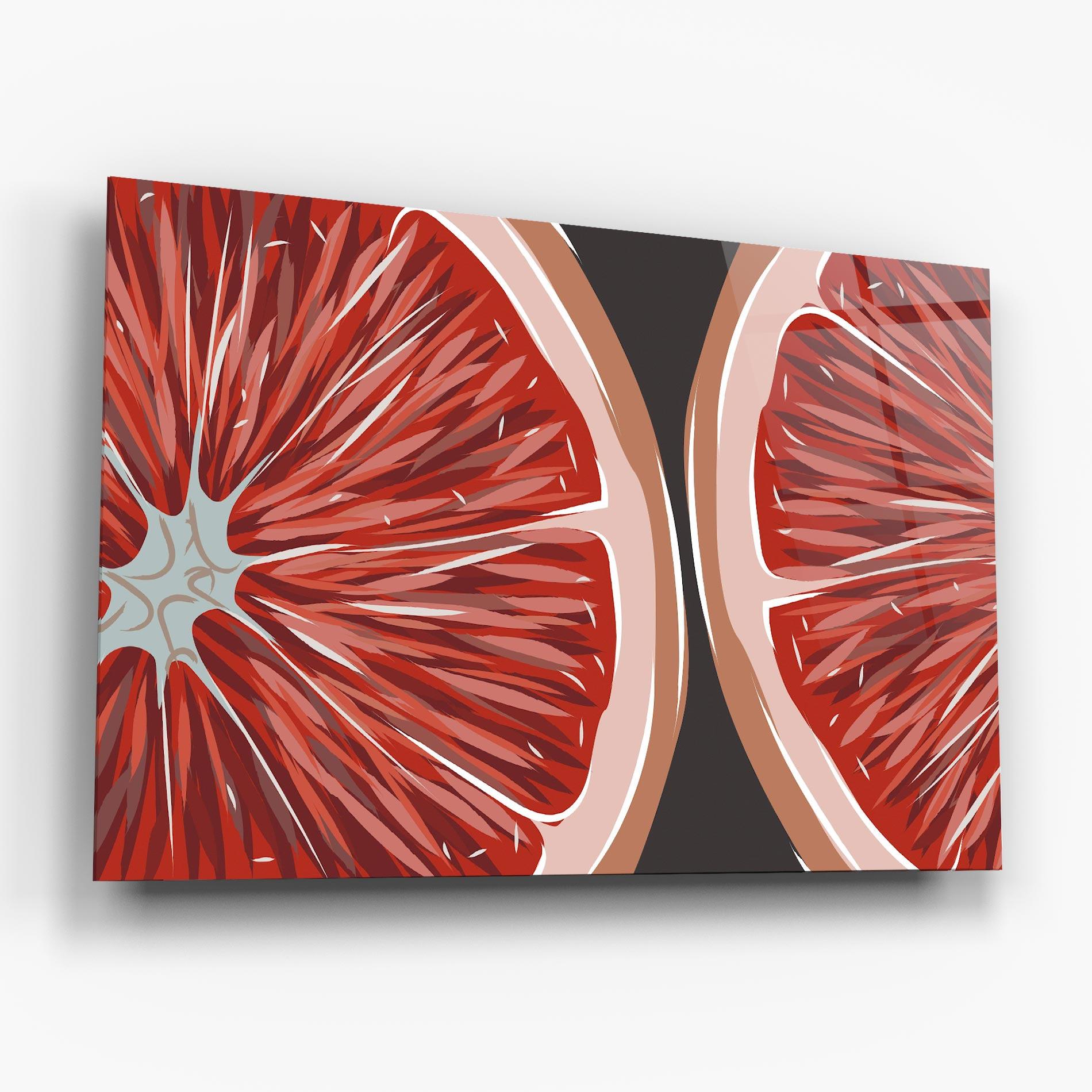 Стъклена картина Grapefruit Close Up mockup 6