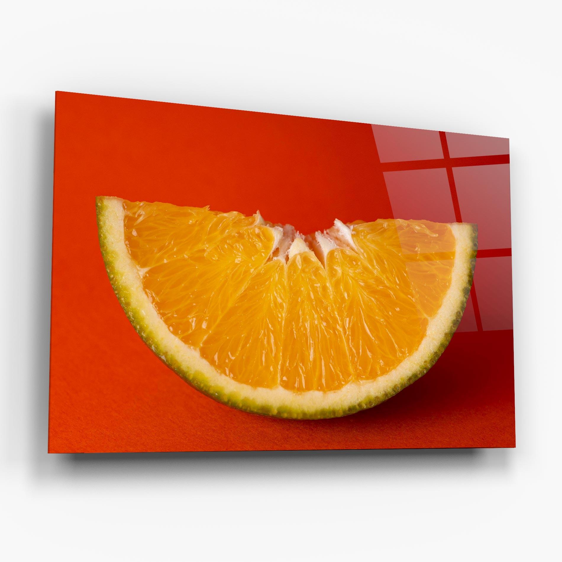 Стъклена картина Green Orange mockup 6