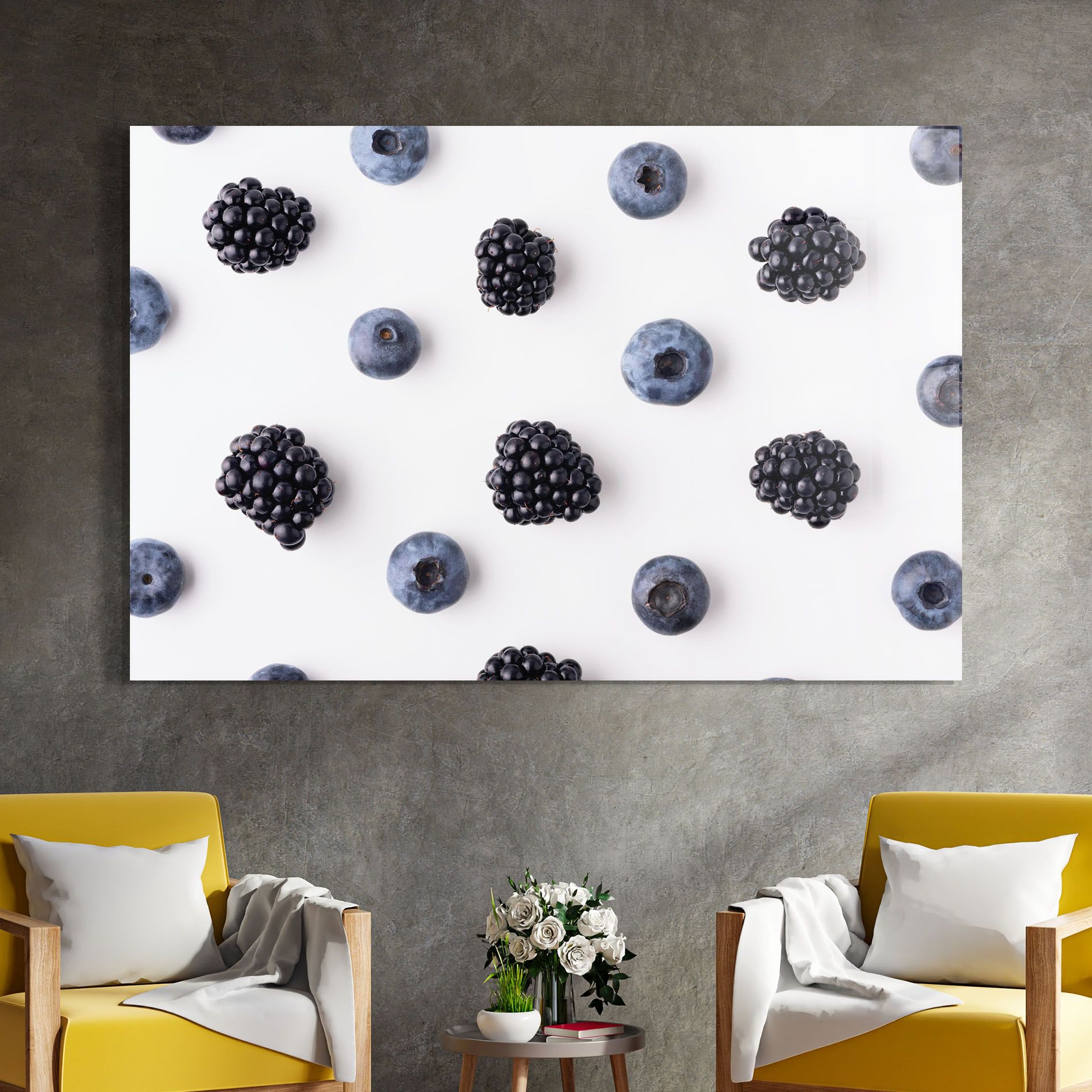 Blackberries And Blueberries mockup 4
