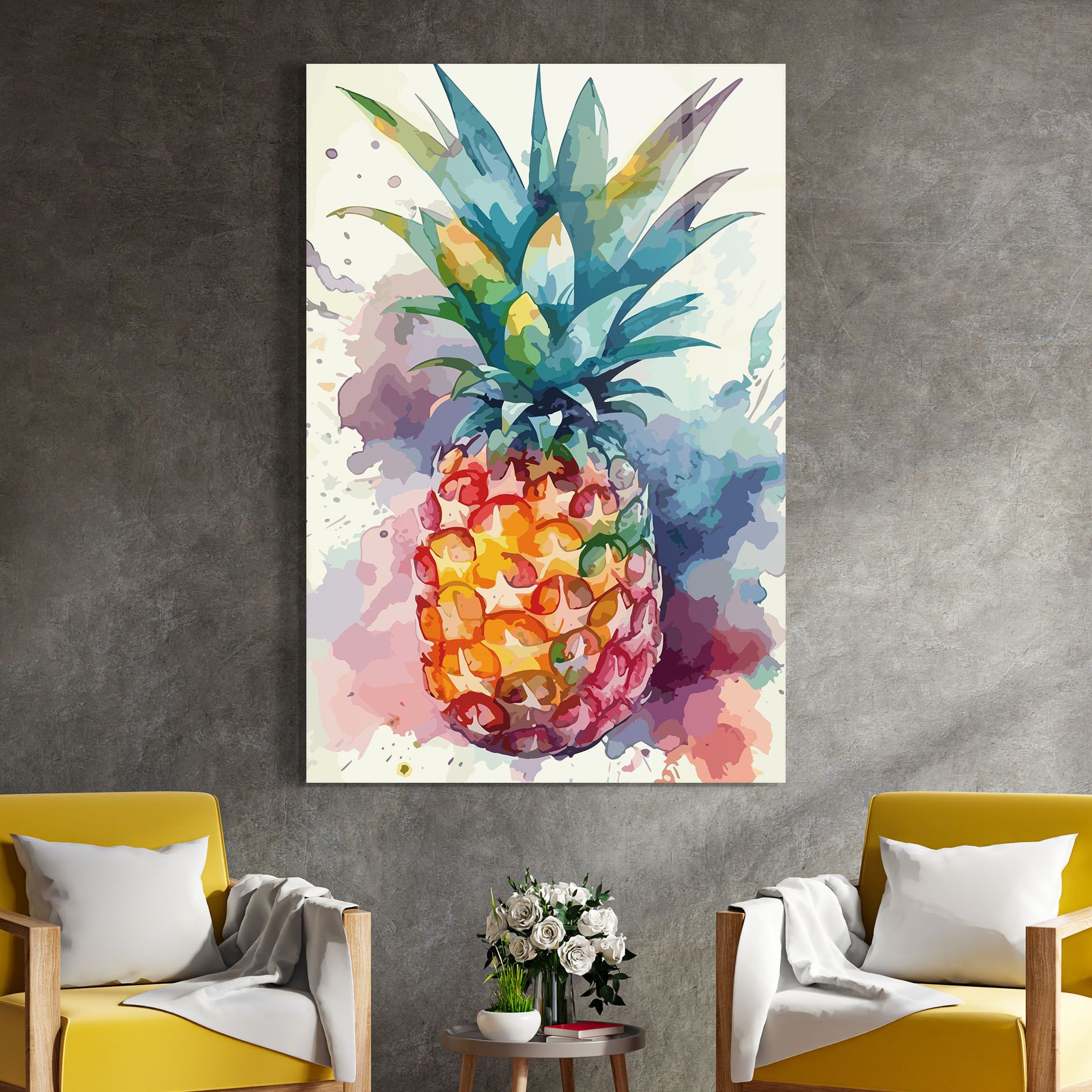 Colorful Pineapple mockup 4