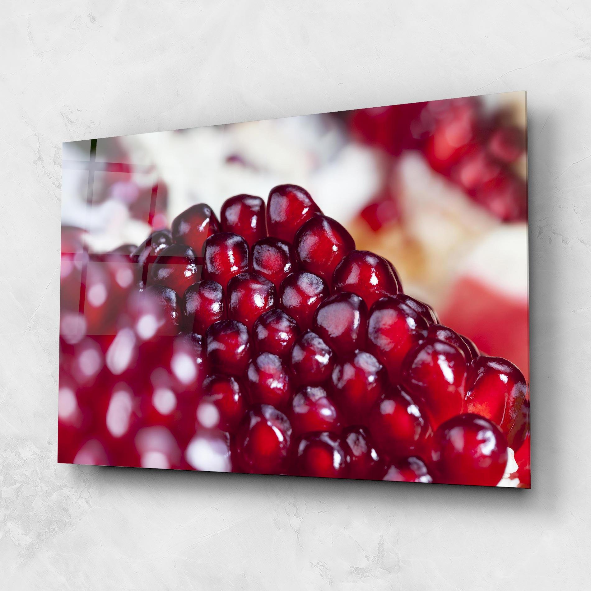 Стъклена картина Close Up Pomegranate mockup 1