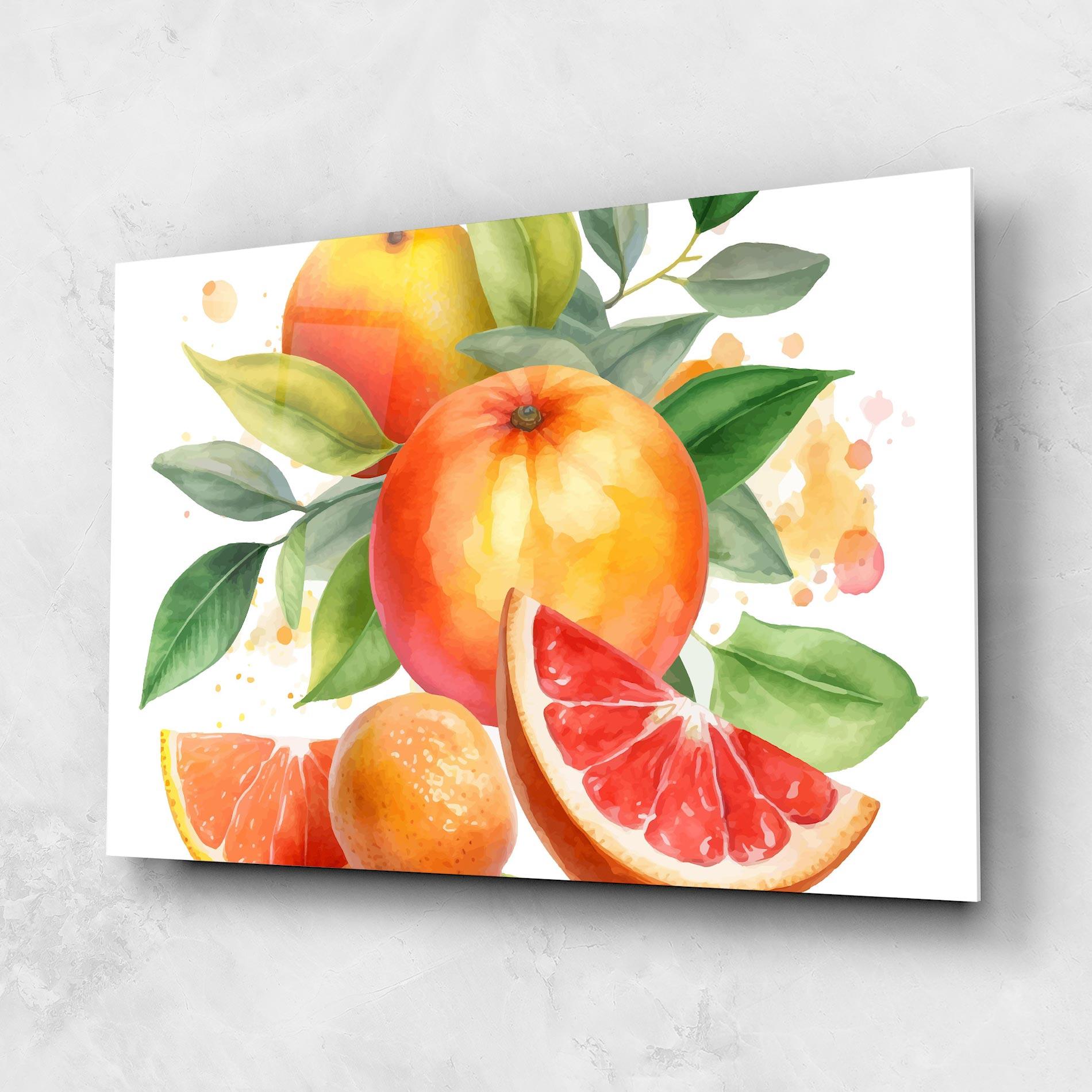 Стъклена картина Grapefruit Art mockup 1