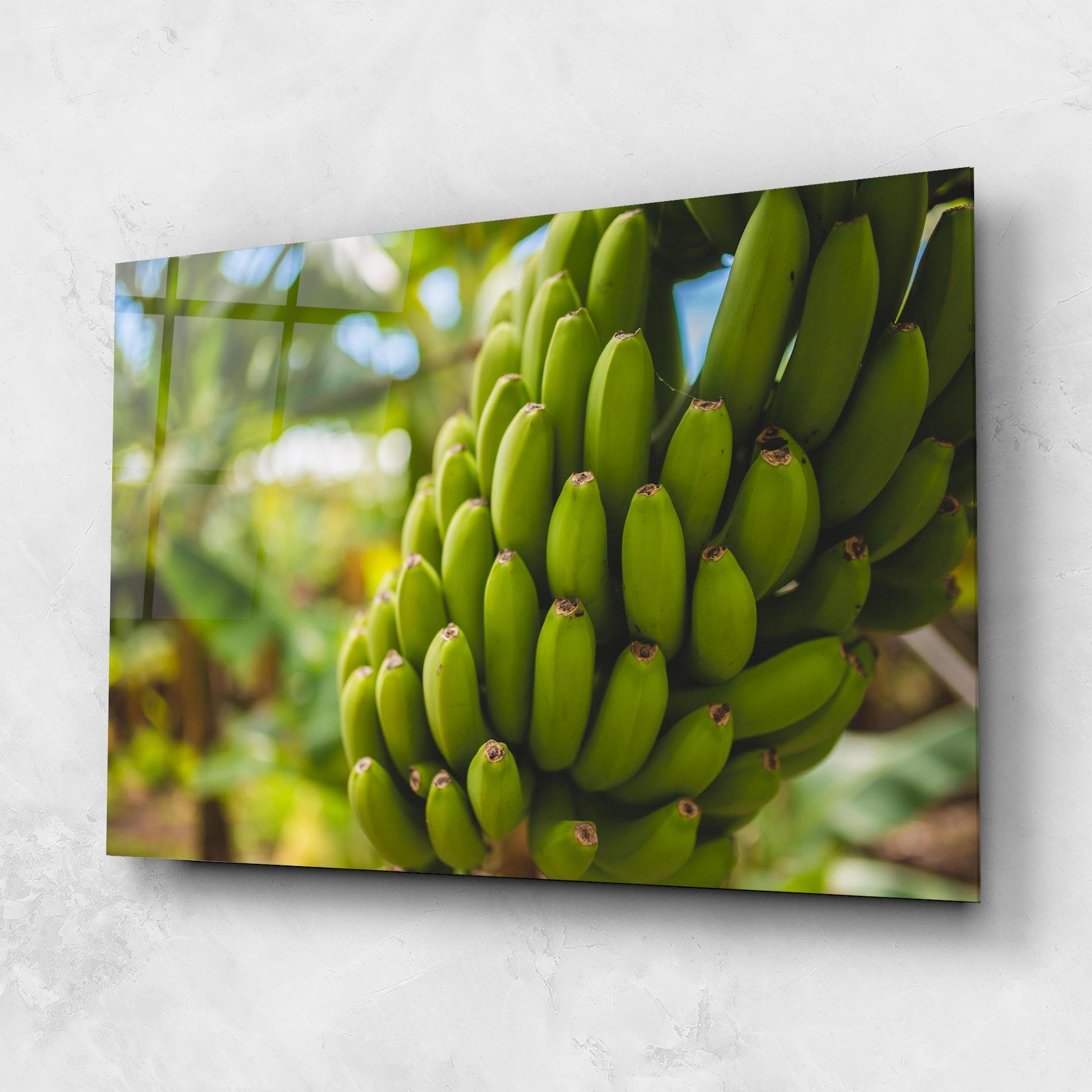 Стъклена картина Green Banana mockup 1