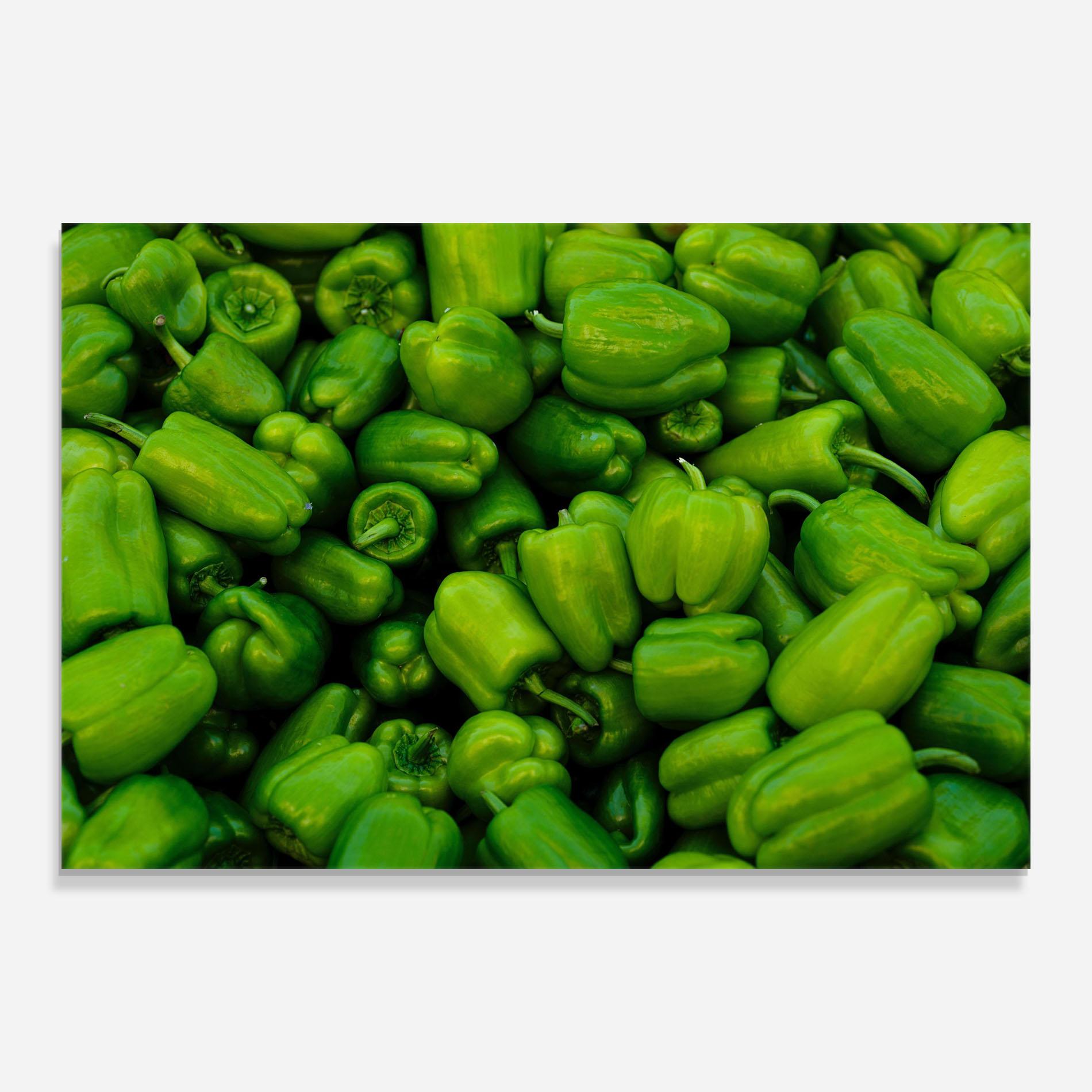 Стъклена картина Green Bellpepper mockup 0