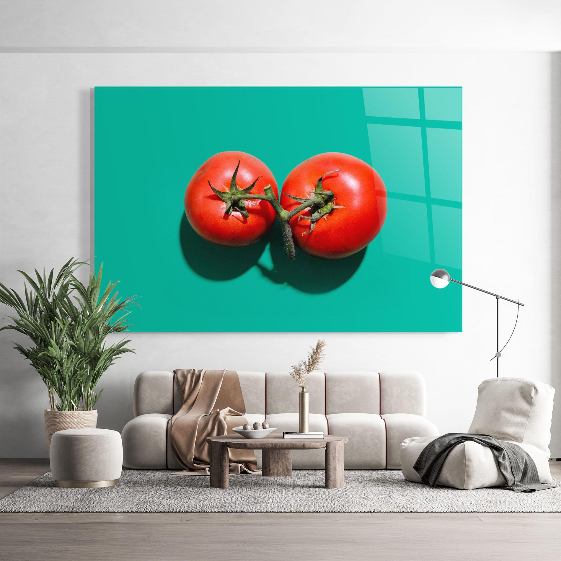 Стъклена картина Clean Tomato mockup 9