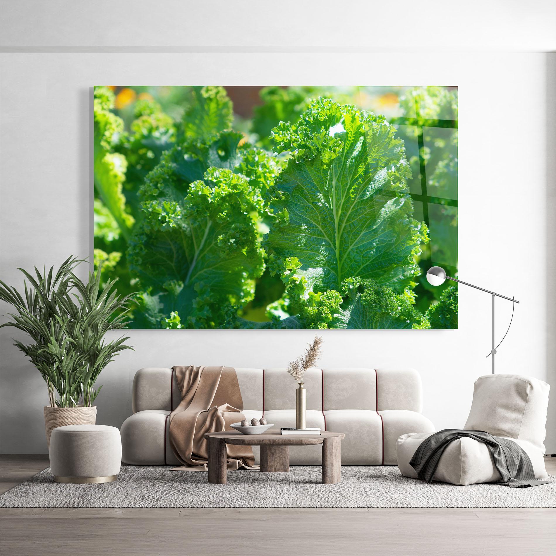 Стъклена картина Lettuce View mockup 9