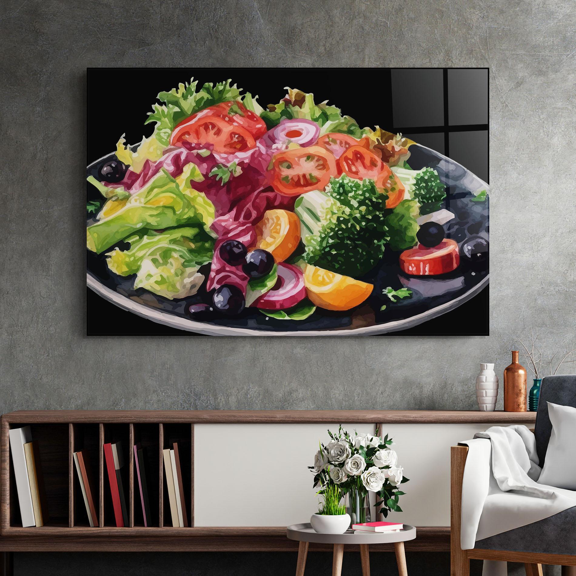 Стъклена картина Healthy Tomato Food mockup 2