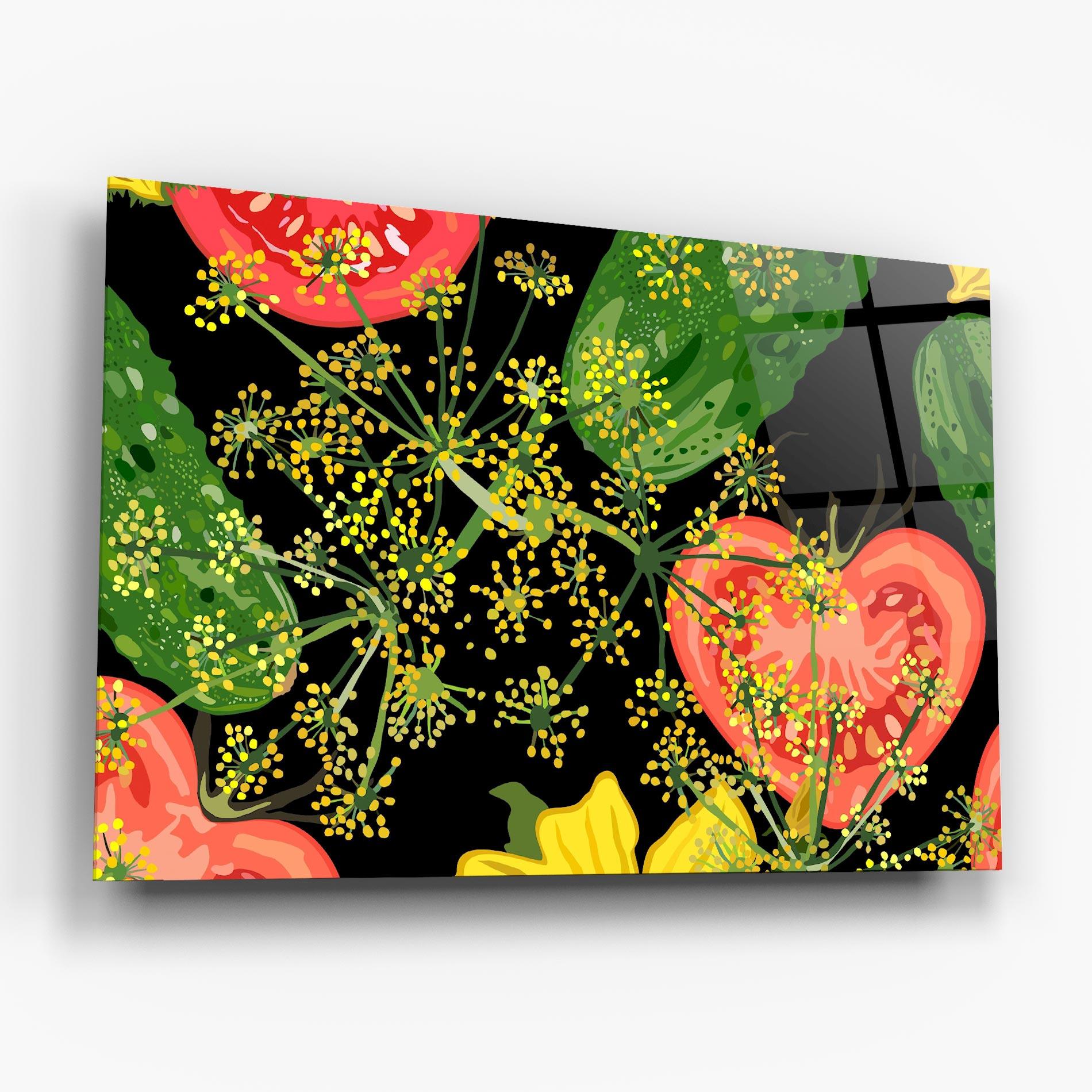 Стъклена картина Heart Tomato mockup 6