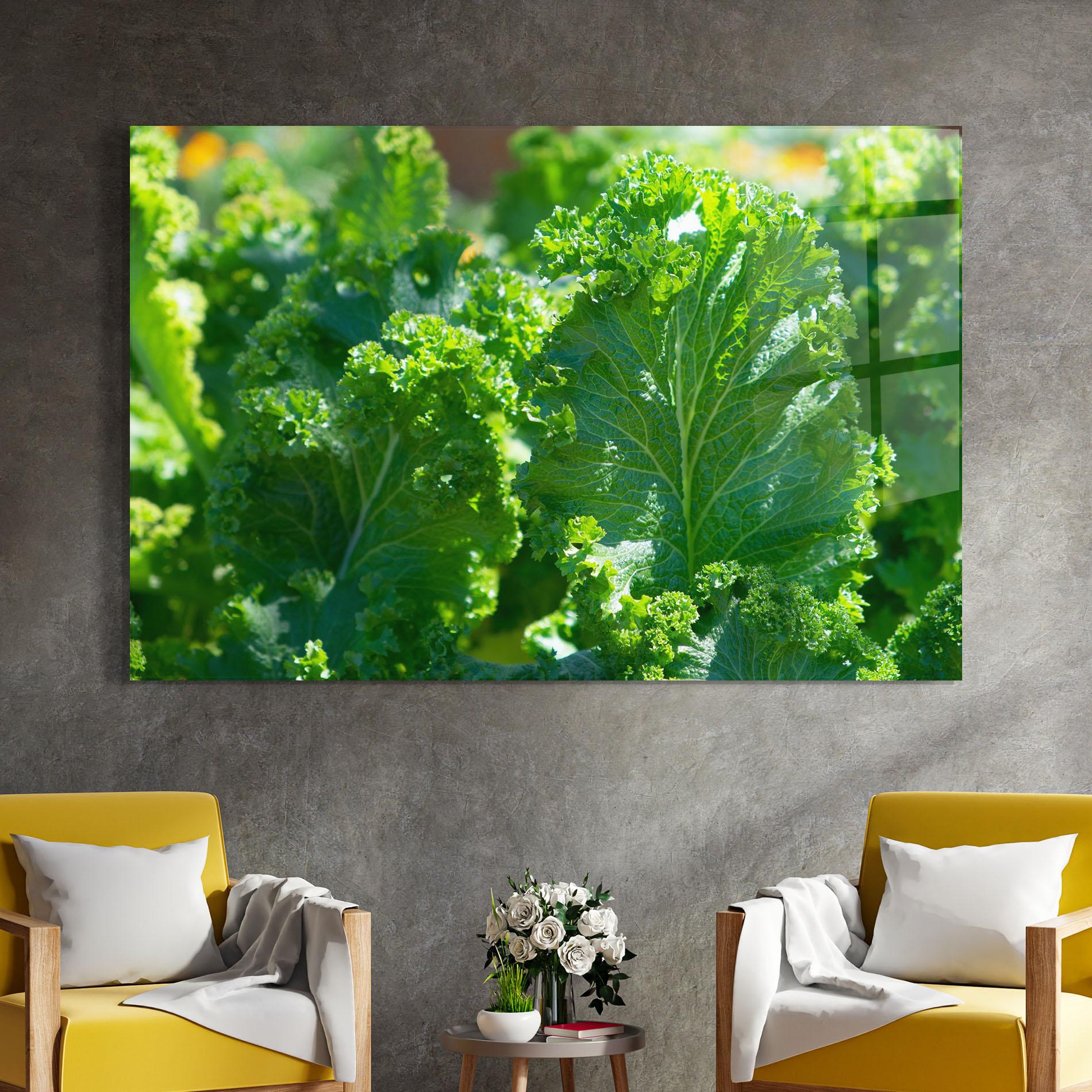 Стъклена картина Lettuce View mockup 4