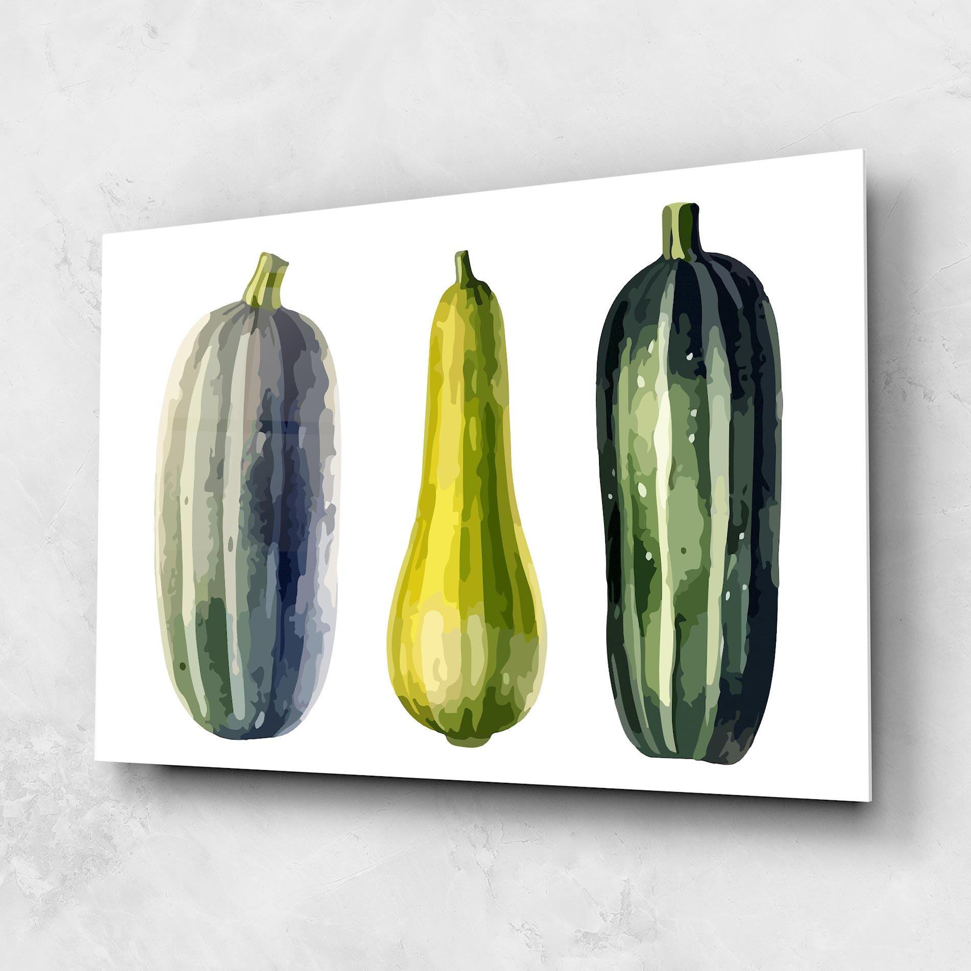 Стъклена картина Green Pumpkin mockup 1