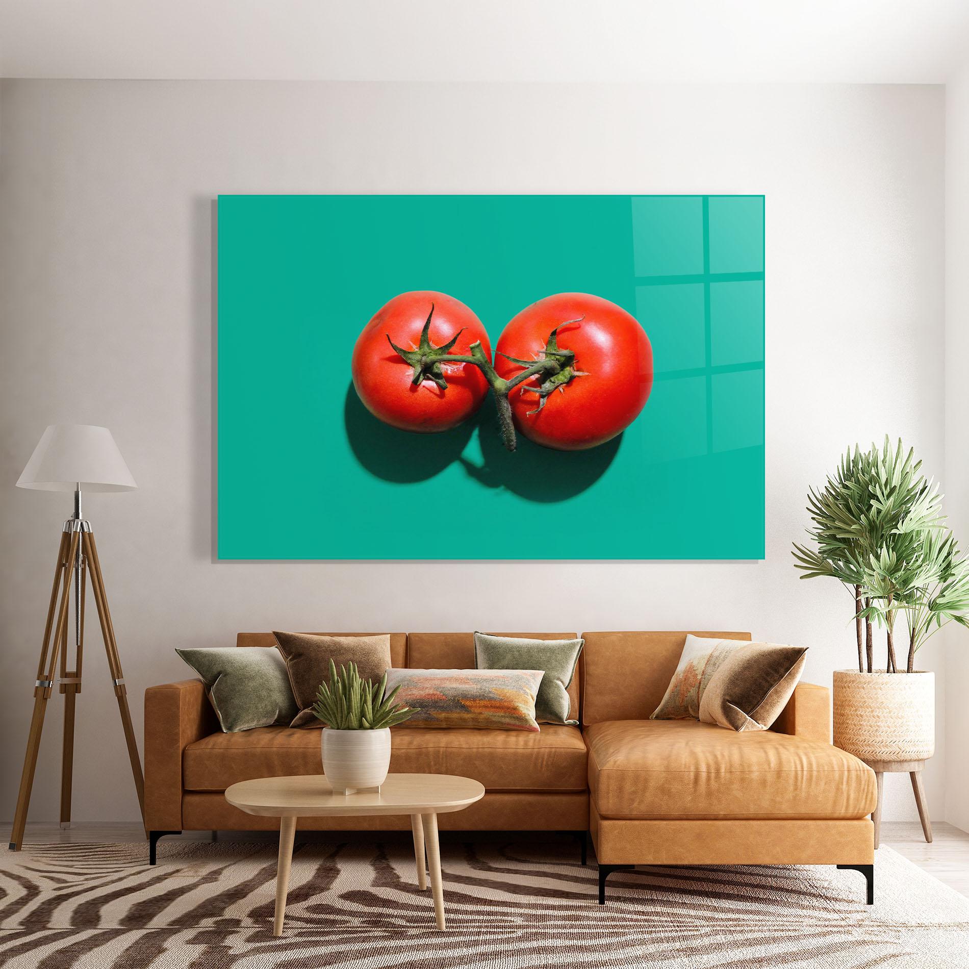 Стъклена картина Clean Tomato mockup 7