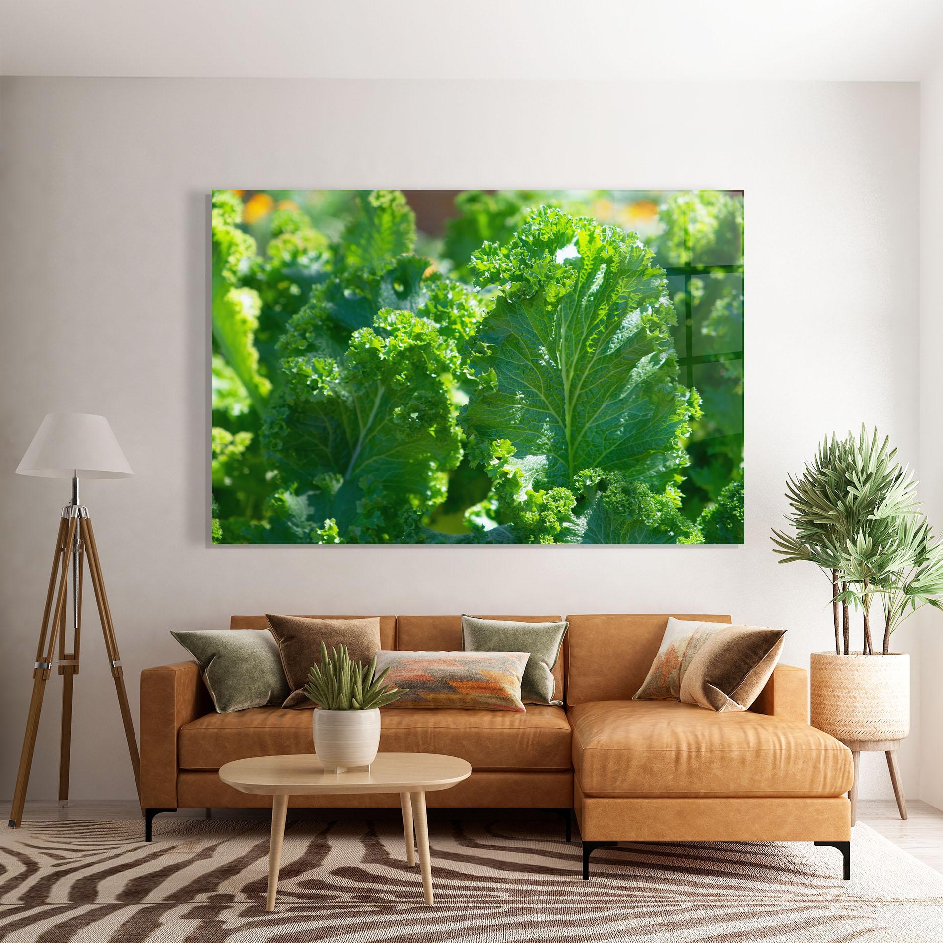 Стъклена картина Lettuce View mockup 7