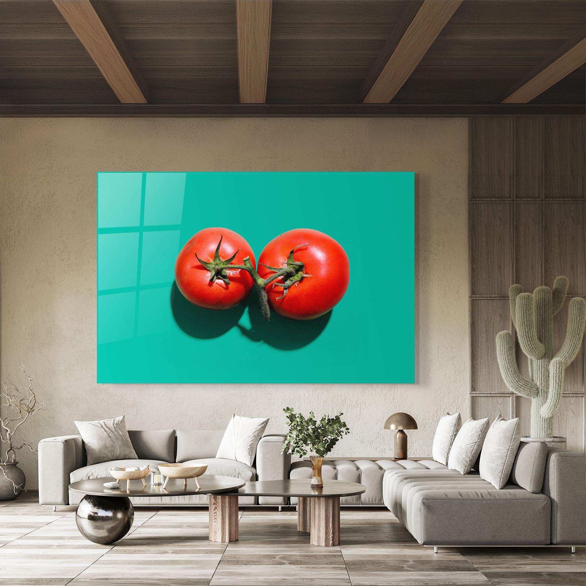 Стъклена картина Clean Tomato mockup 8