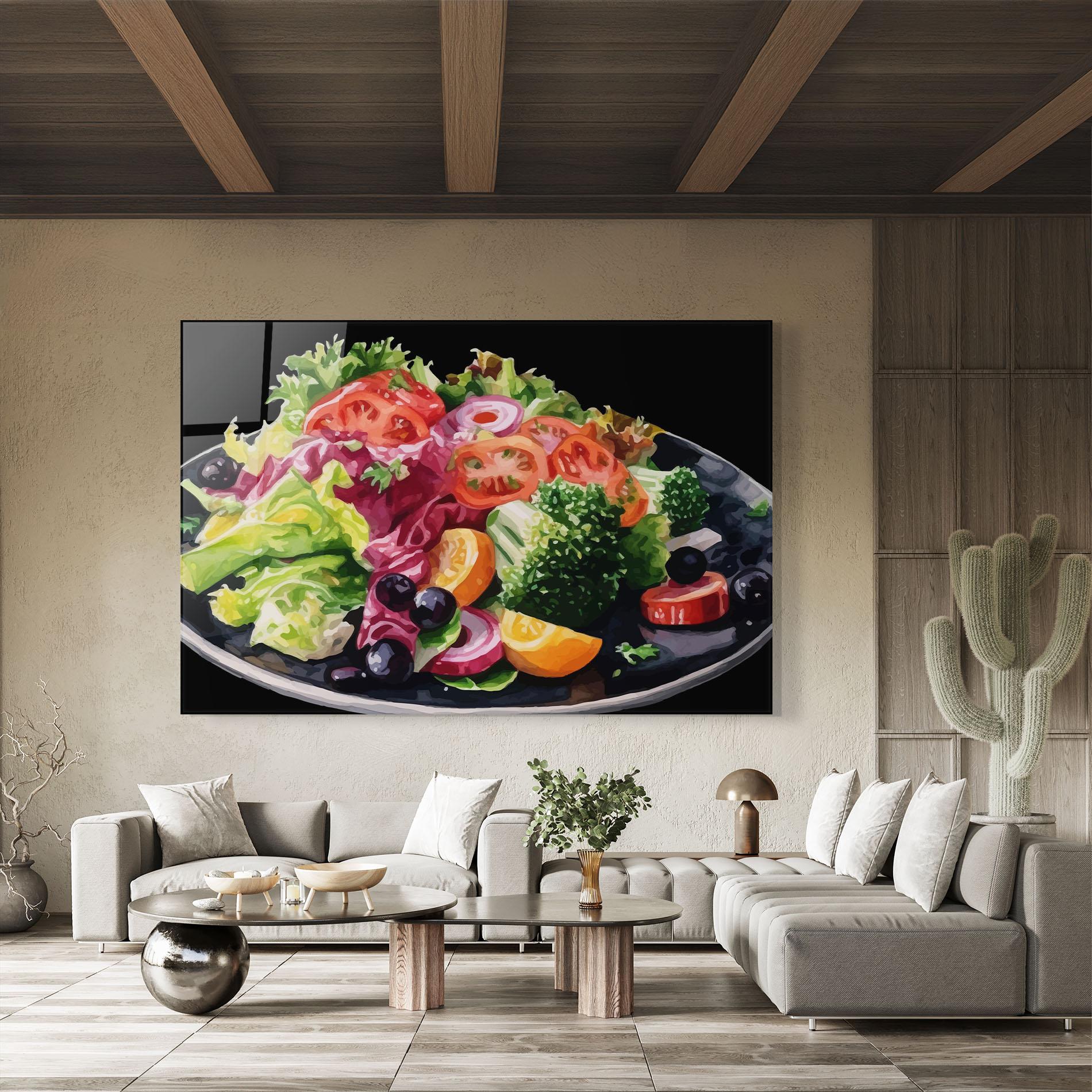 Стъклена картина Healthy Tomato Food mockup 8