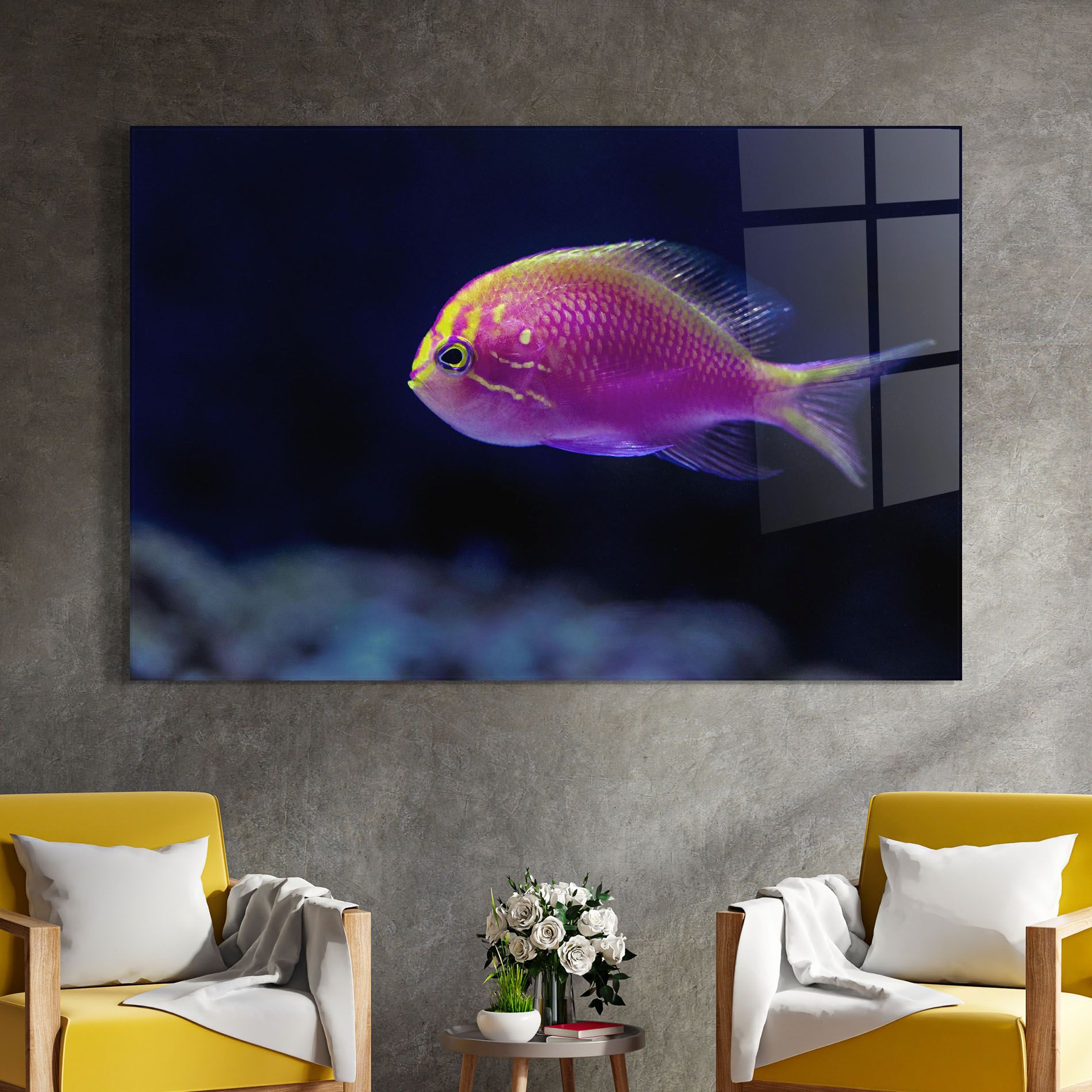 Angry Pink Fish mockup 4
