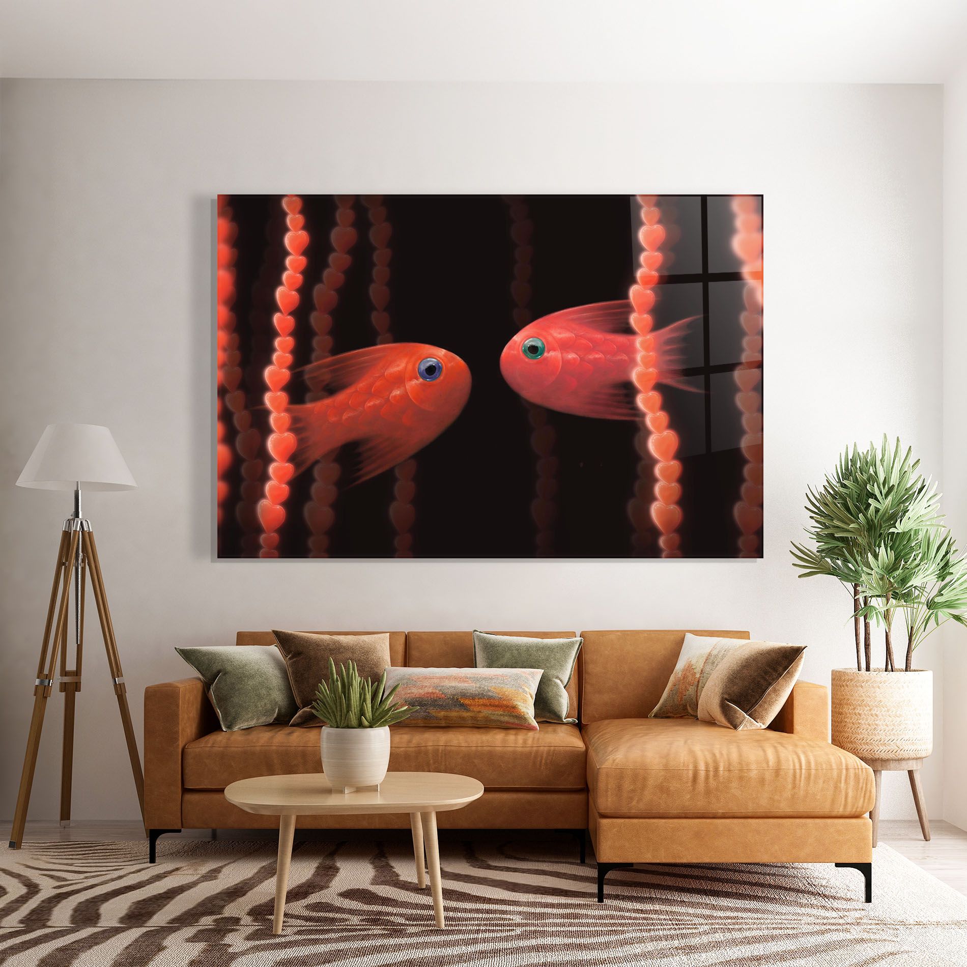 Orange Fish Heart mockup 7