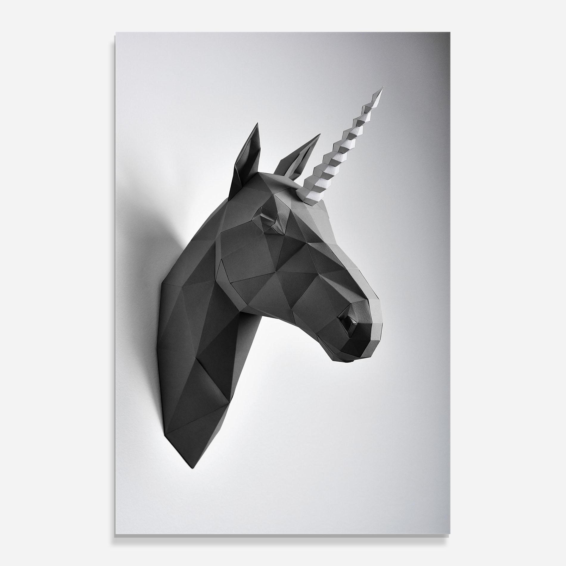 Стъклена картина Geometrical Unicorn mockup 0