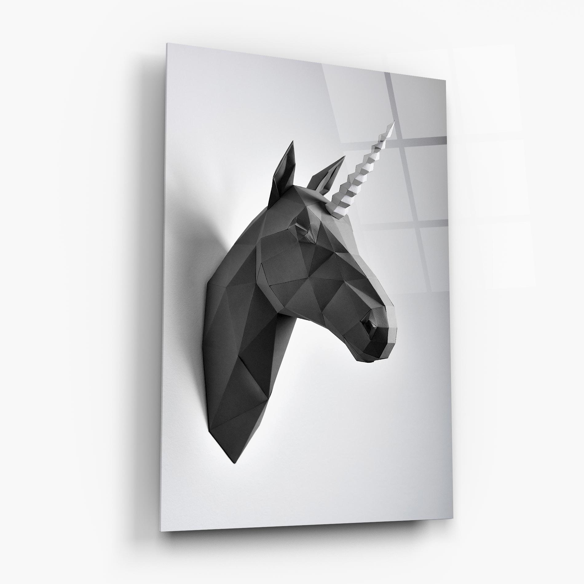 Стъклена картина Geometrical Unicorn mockup 6