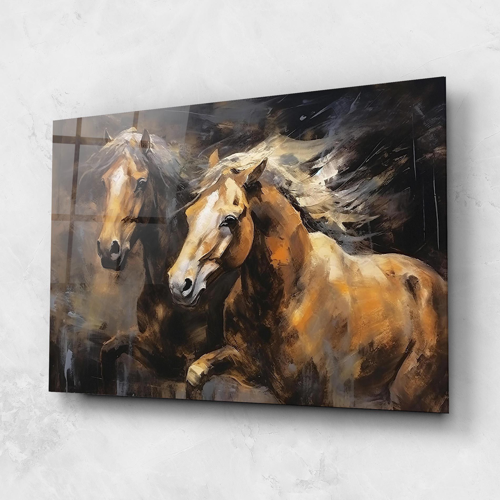 Brown Horses Running mockup 1