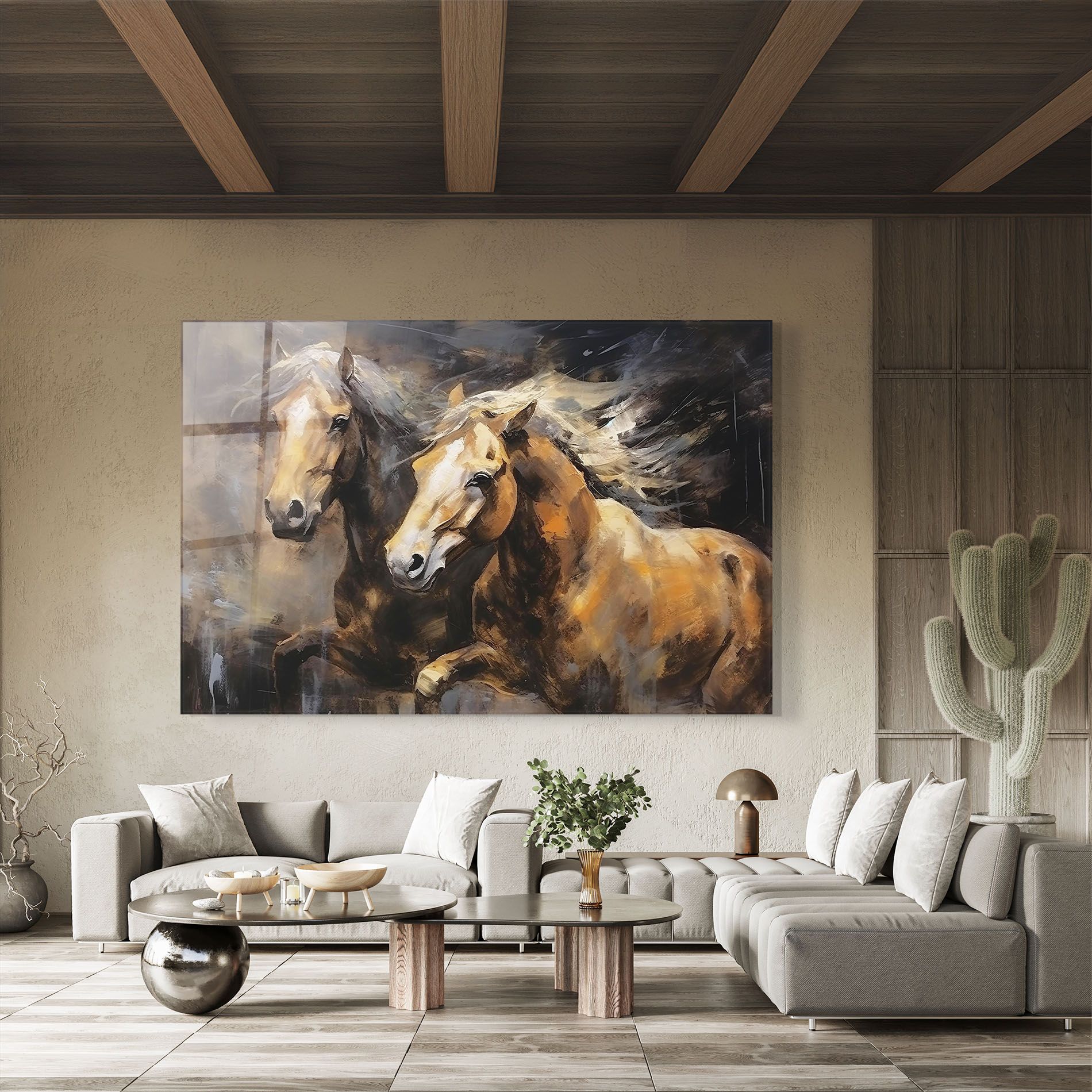 Brown Horses Running mockup 8