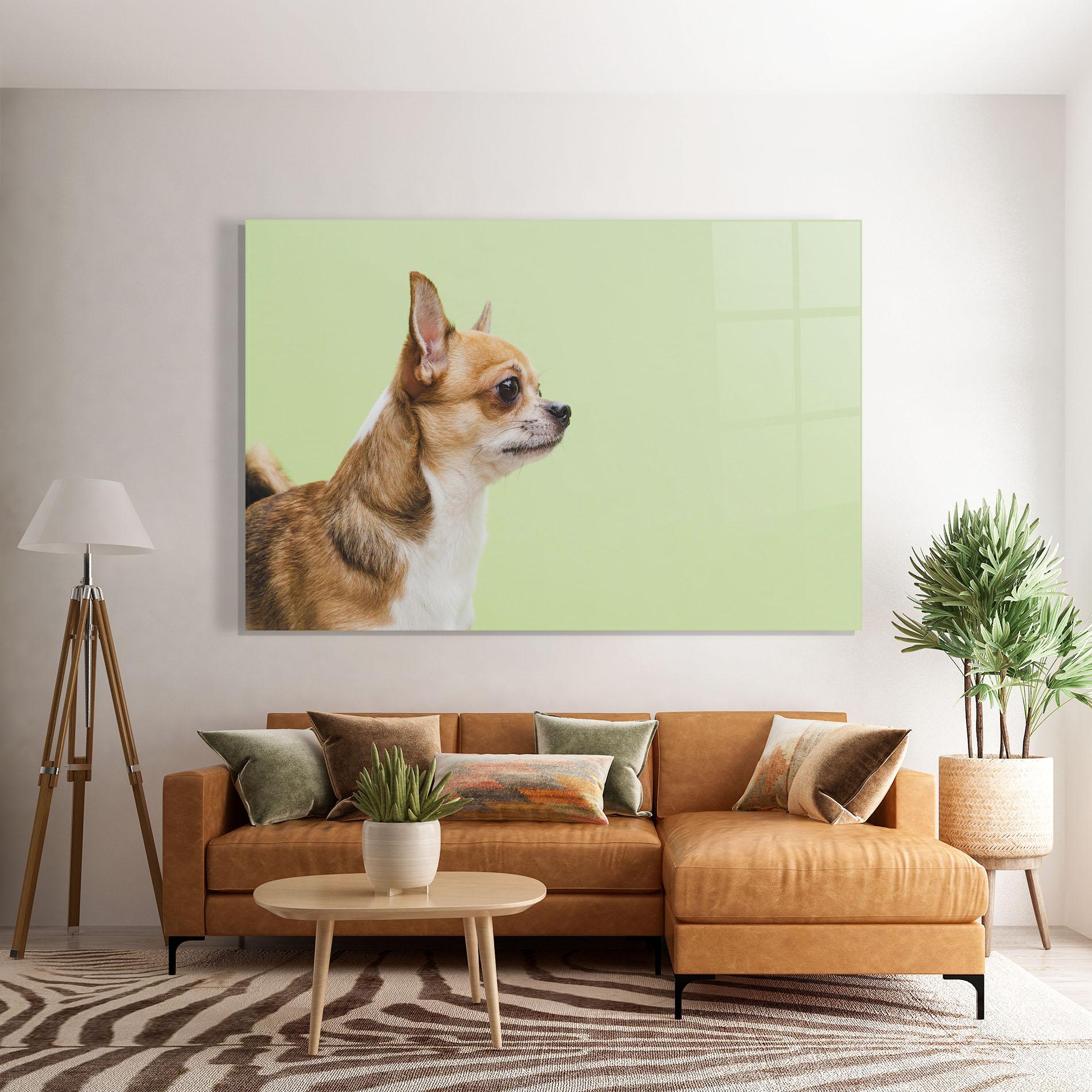 Стъклена картина Chihuahua Dog mockup 7