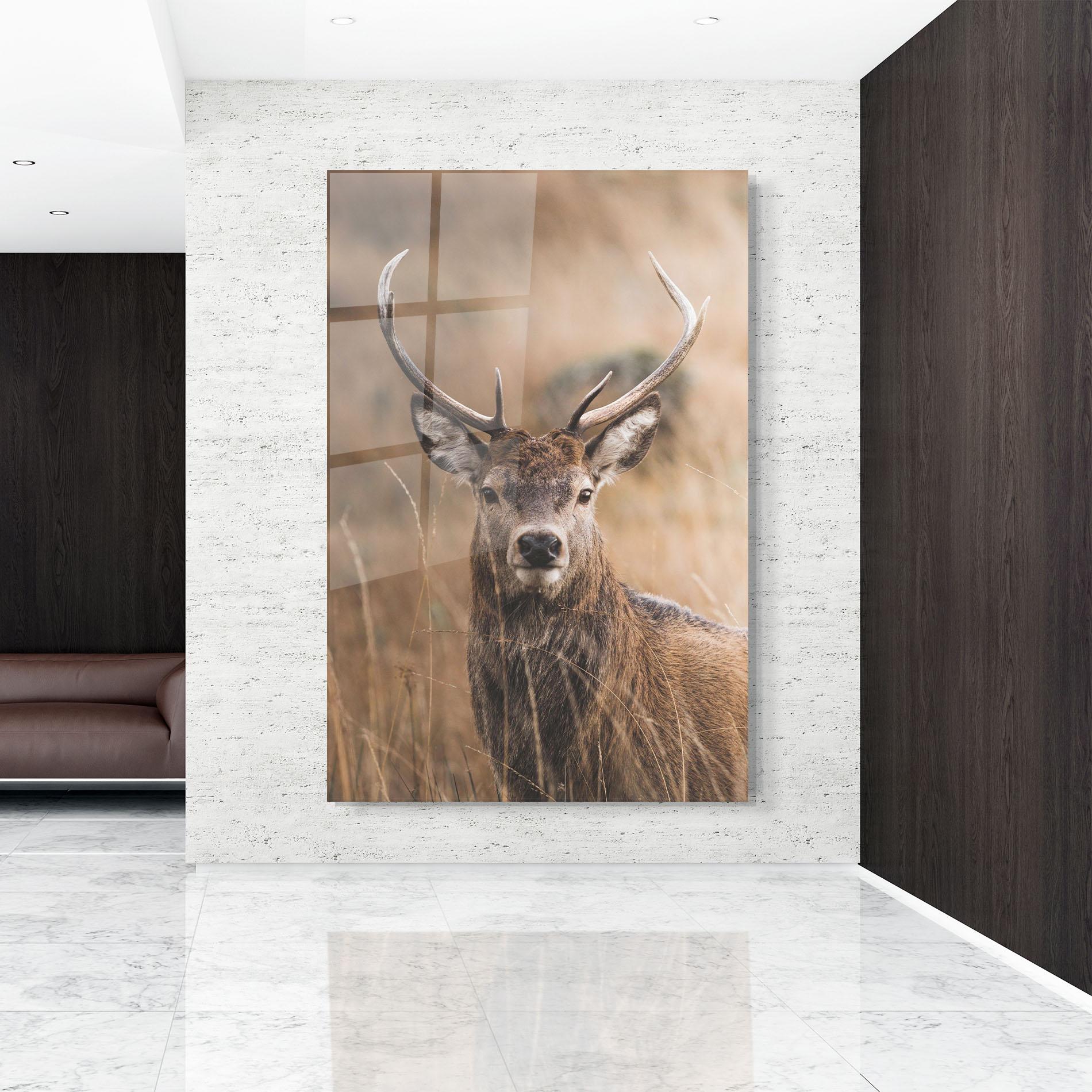 Стъклена картина Majestic Deer mockup 9