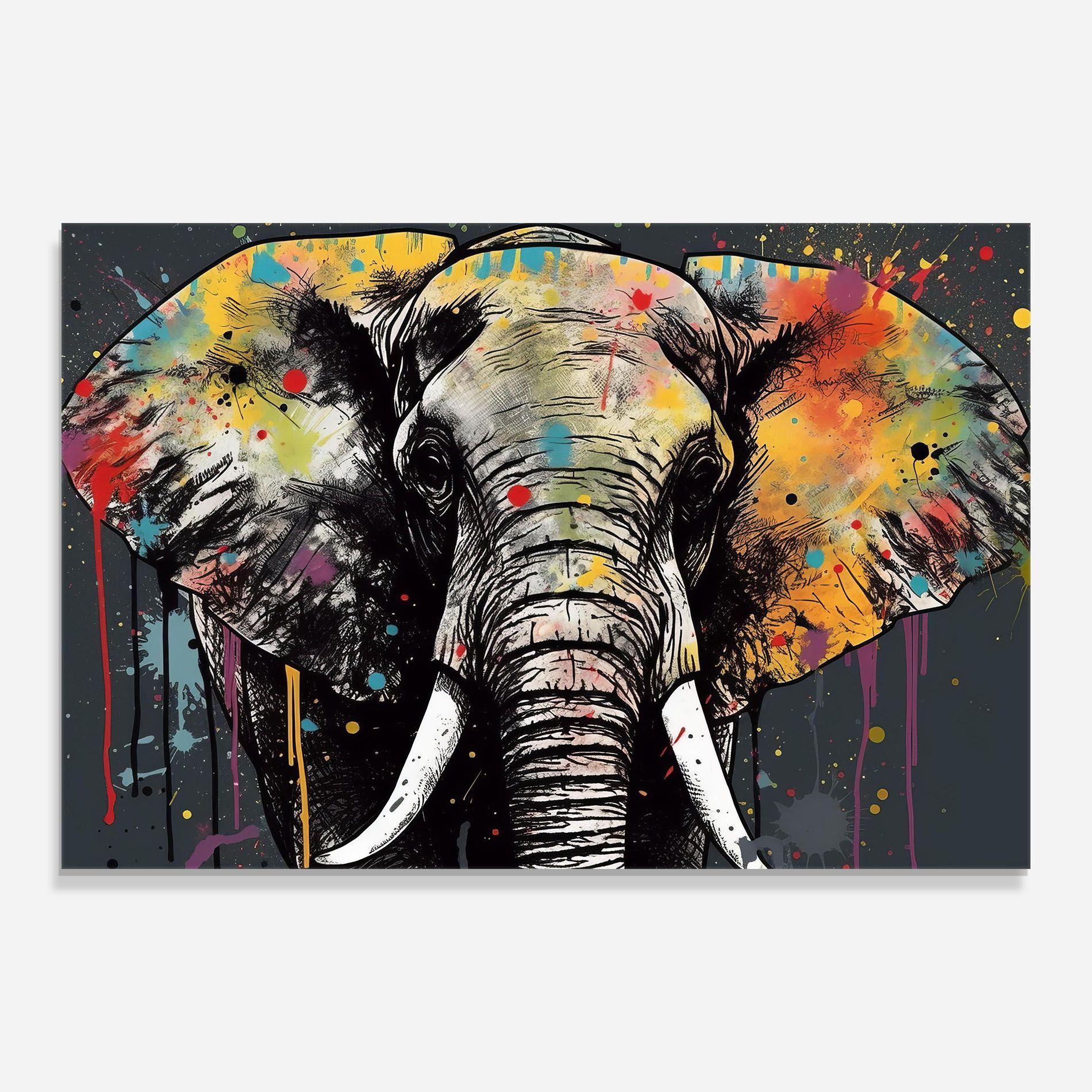 Elephant Portrait Art mockup 0