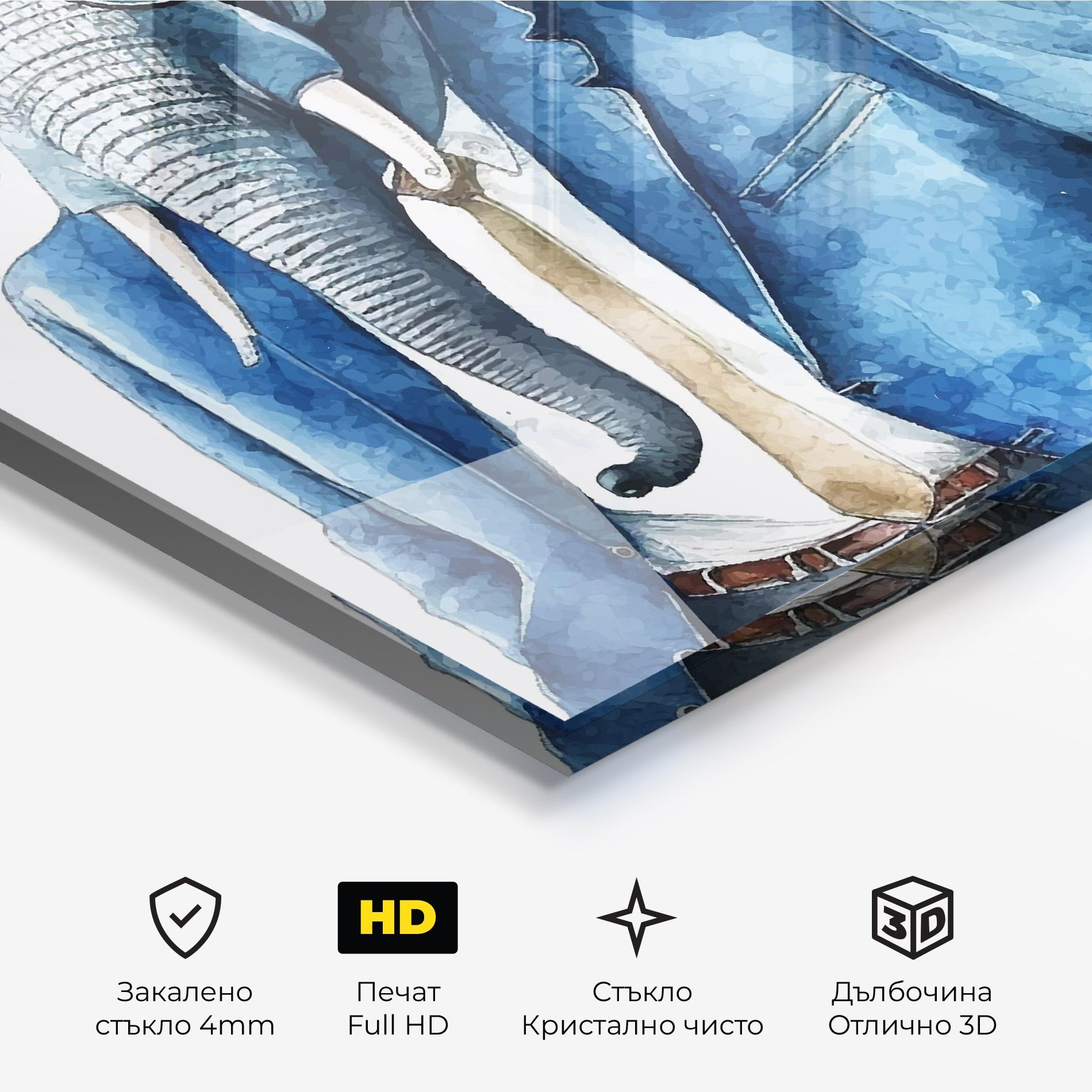 Стъклена картина Bussiness Elephant mockup 3